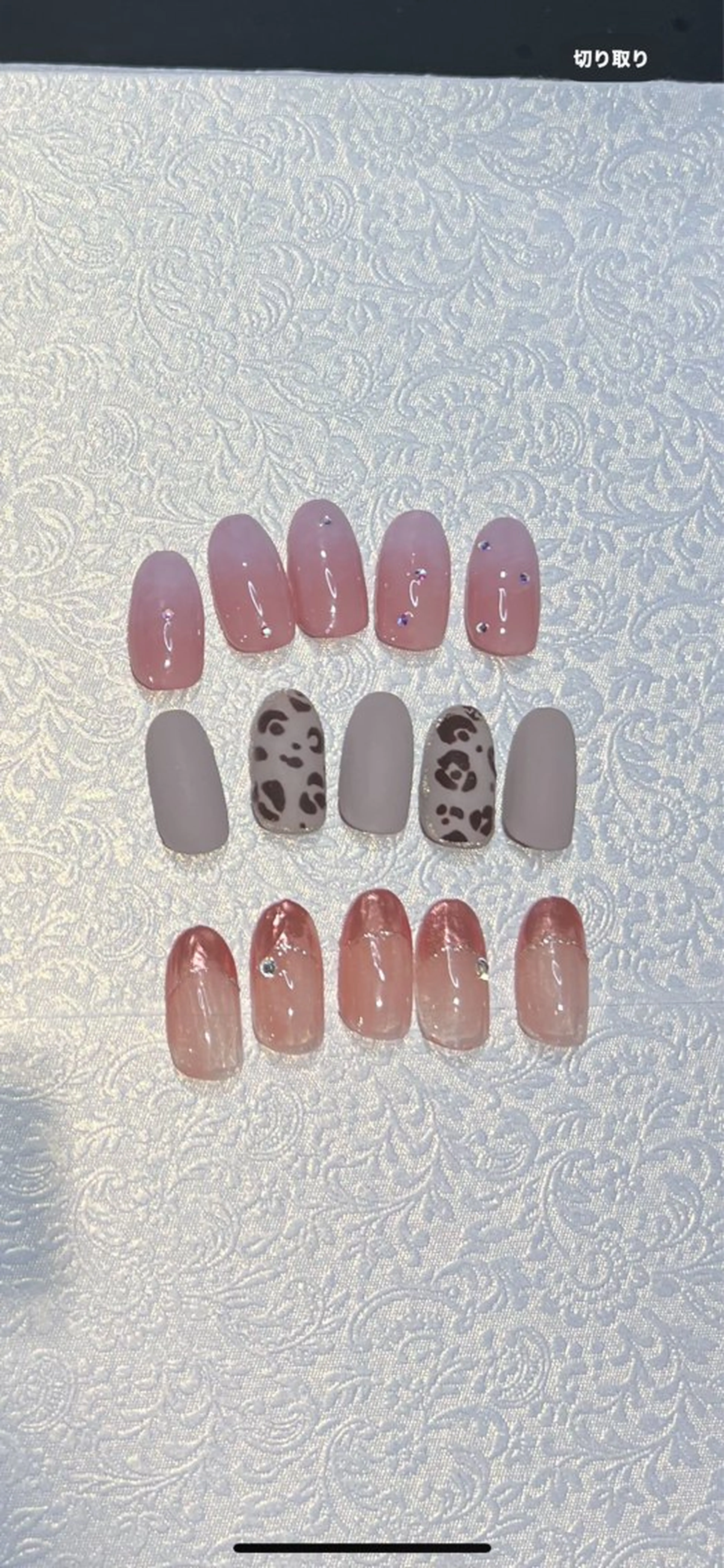 ネイル アニマル柄 フレンチネイル ゴールド マットネイル ミラーネイル ミユ Miyuのネイルデザイン