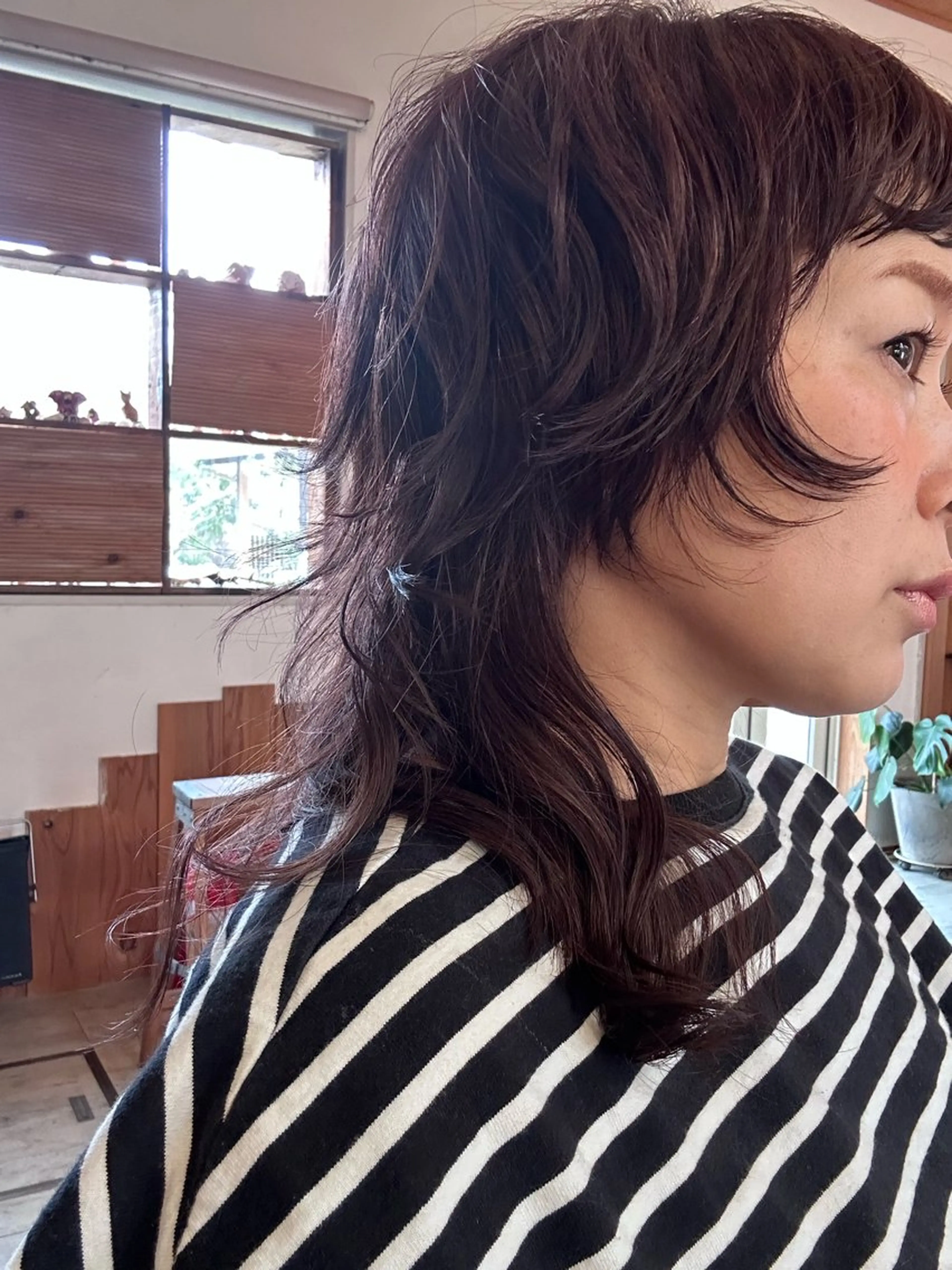 ミディアム カラー 若松 絵美のヘアスタイル