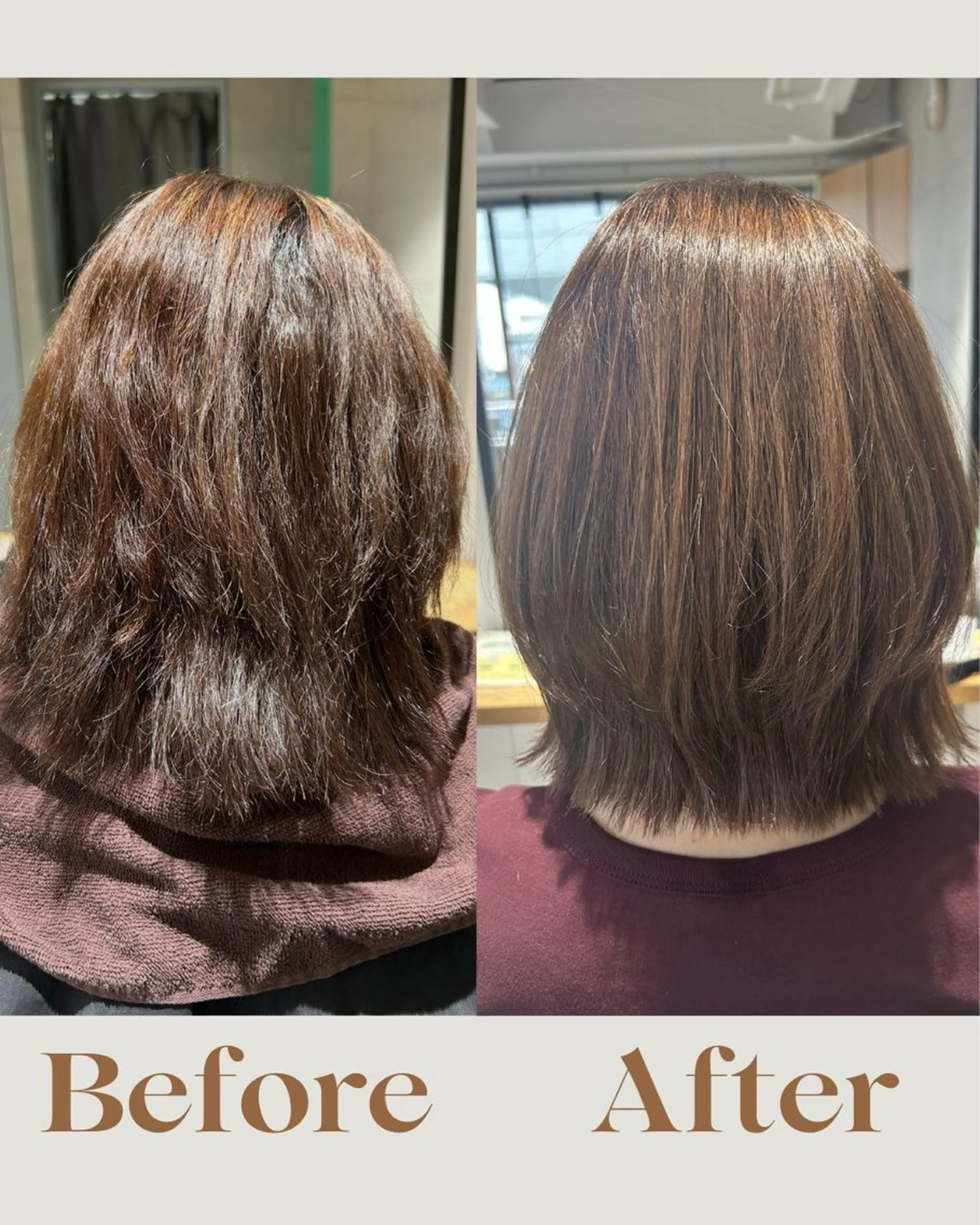 ミディアム 髪質改善 縮毛矯正 カット 縮毛矯正 トリートメント 茅ヶ崎/縮毛矯正/ ソノカのヘアスタイル