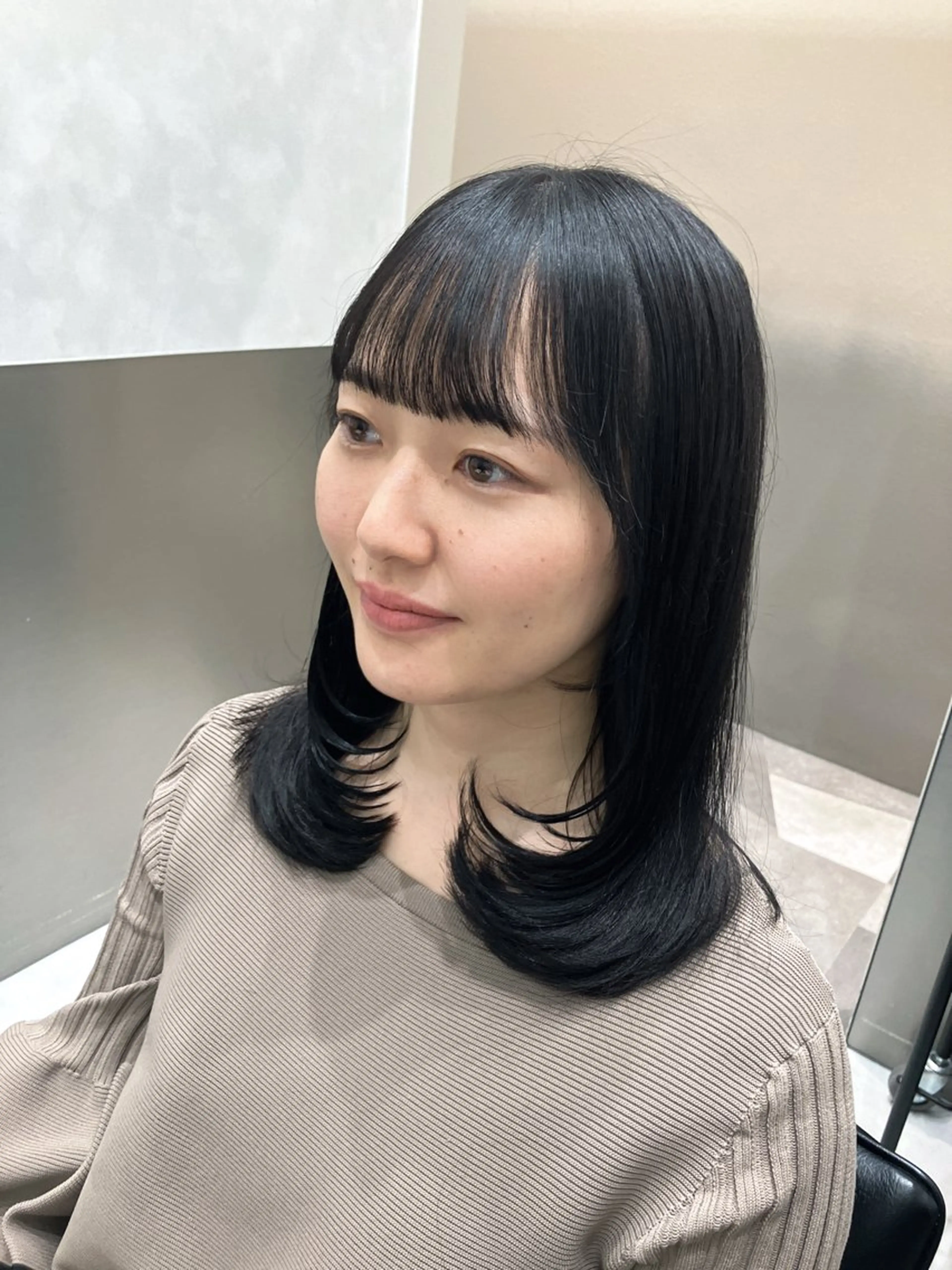 ロング カラー カット ヘアカラー トリートメント 💖ブリーチなし透明 感💖ASAHIのヘアスタイル