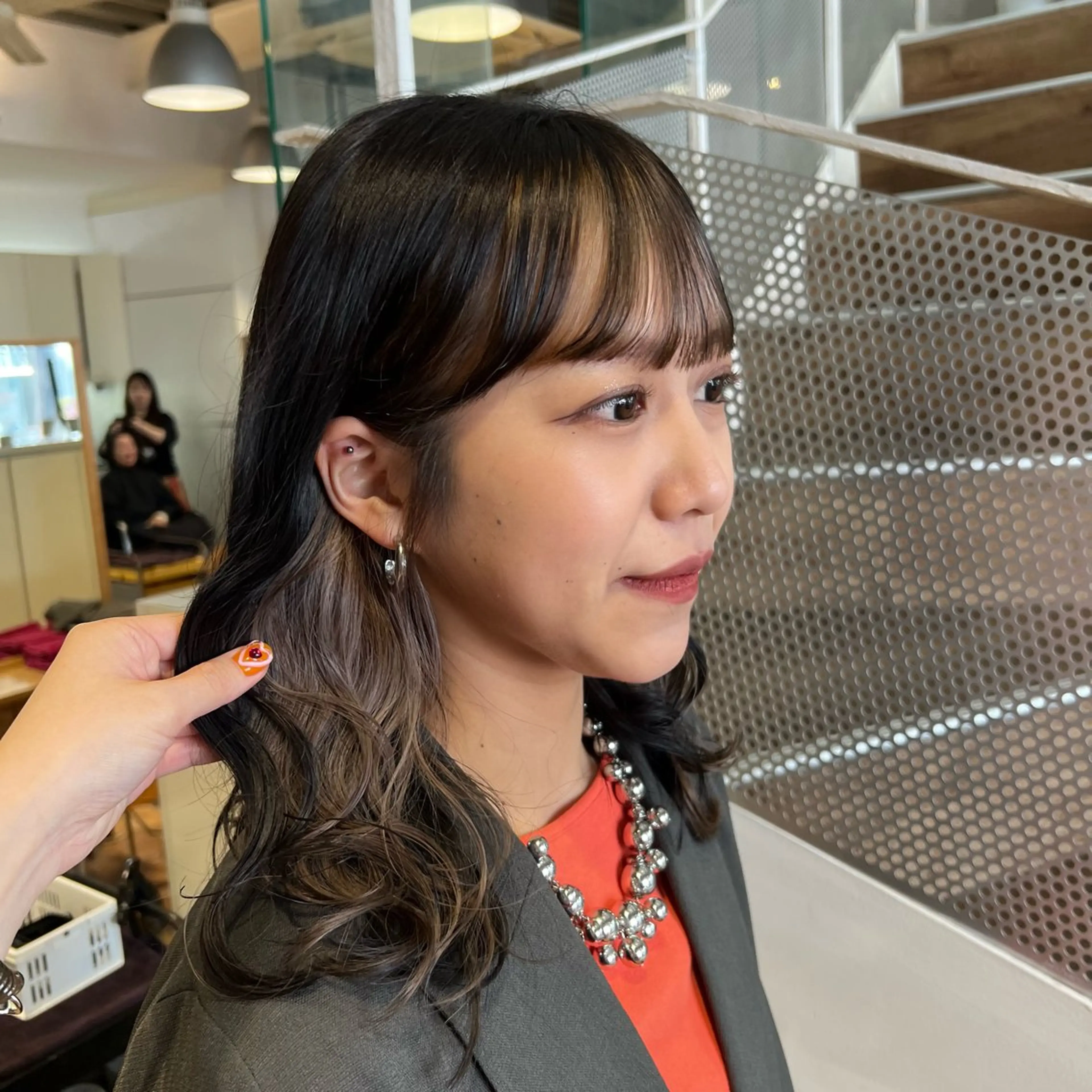 セミロング ヘアカラー トリートメント インナーカラー♡ Nanakoのヘアスタイル