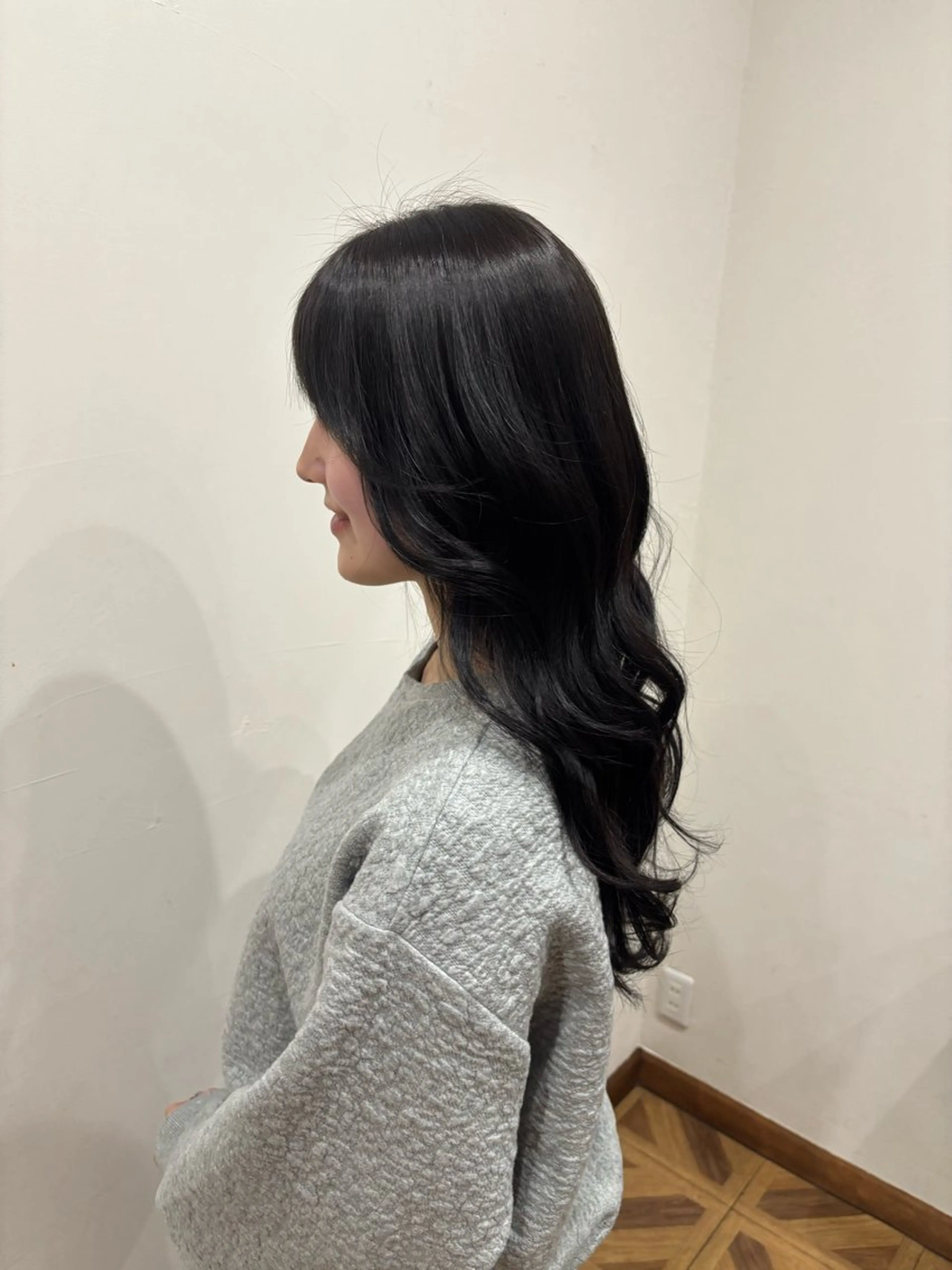 ロング カラー ヘアカラー 兼子莉彩 ／暗髪🤎／暖色🍒のヘアスタイル