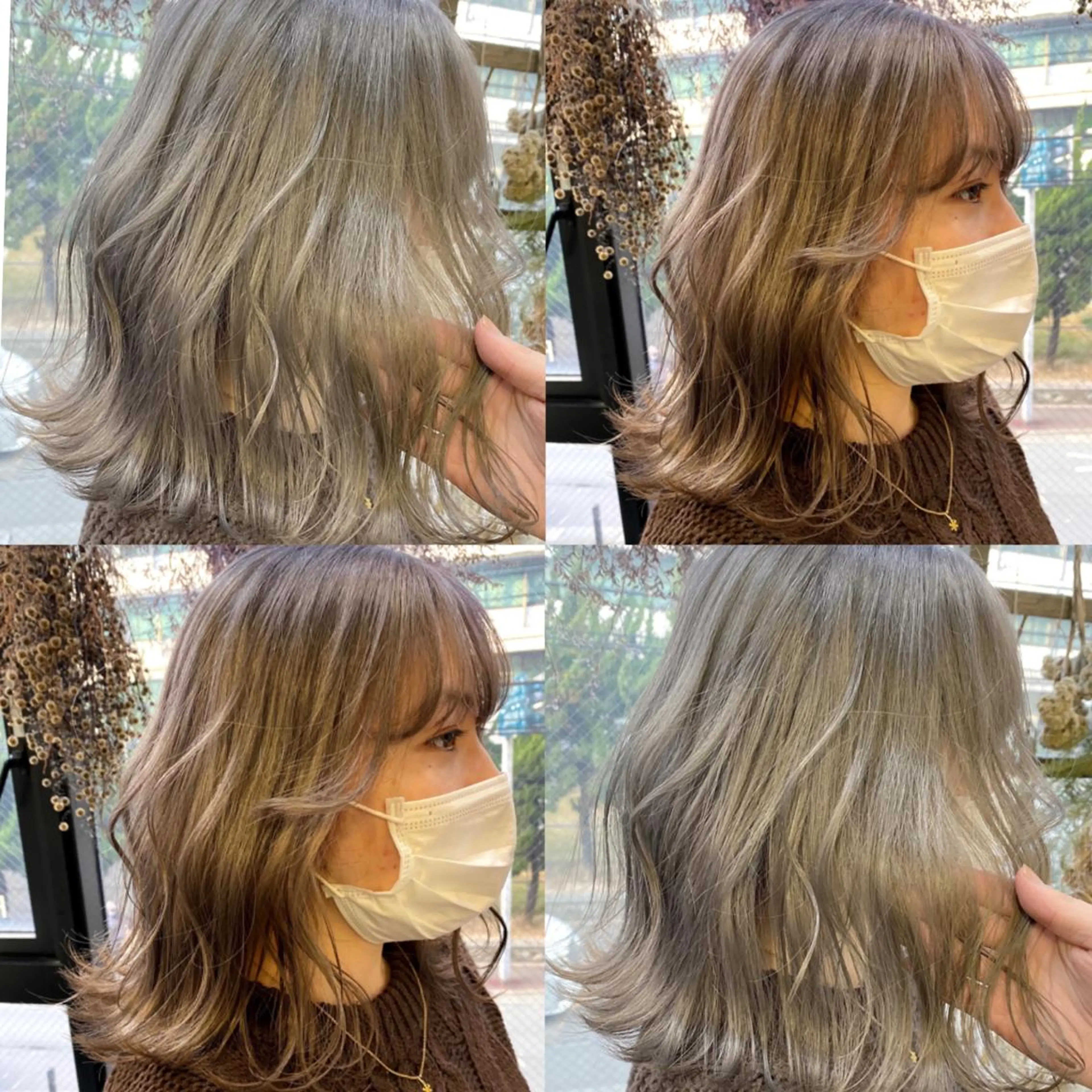 ミディアム カット パーマ キタダ ヒロキのヘアスタイル