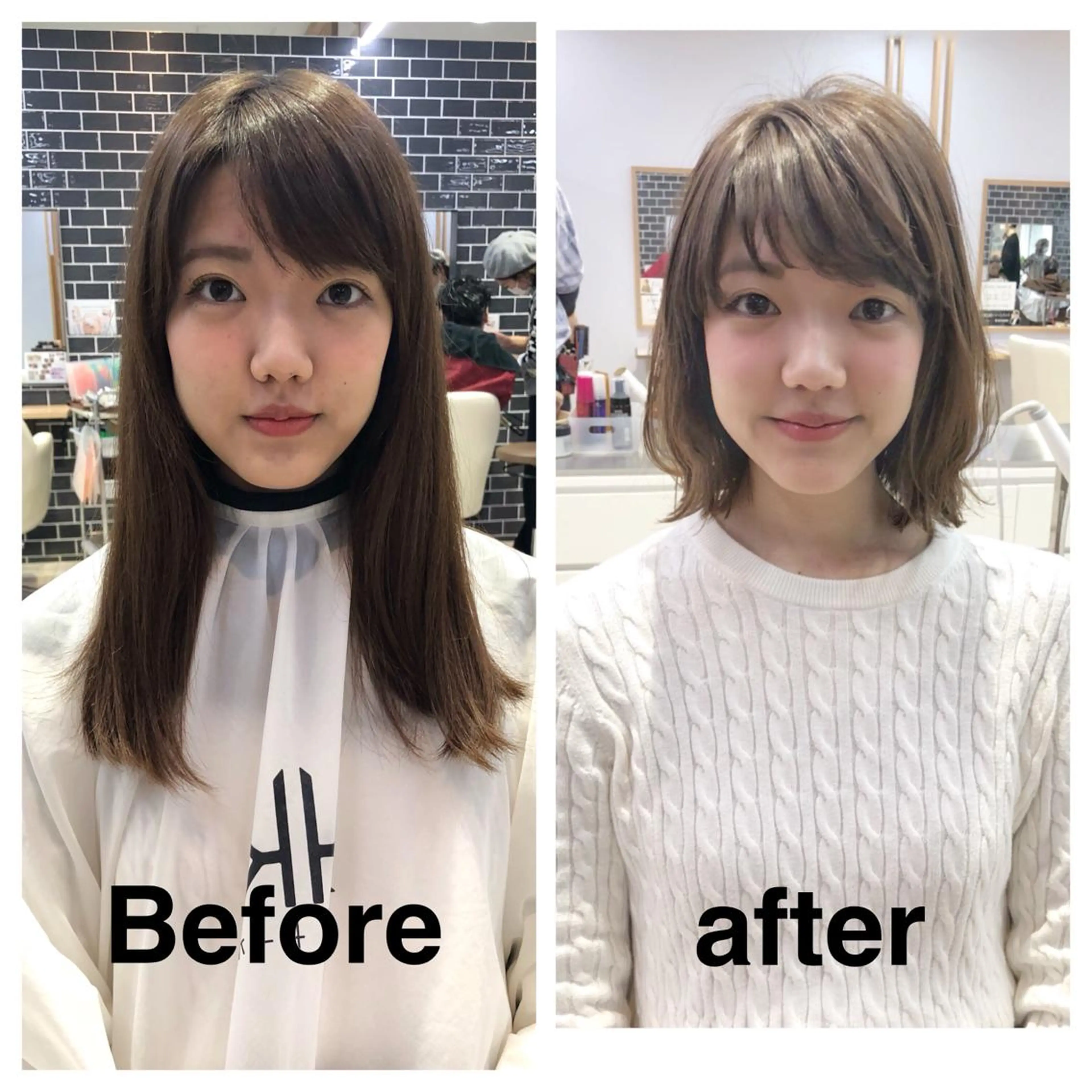 ショート カラー グラデーションカラー くびれヘア サイドバング 小顔カット 中村 美穂のヘアスタイル