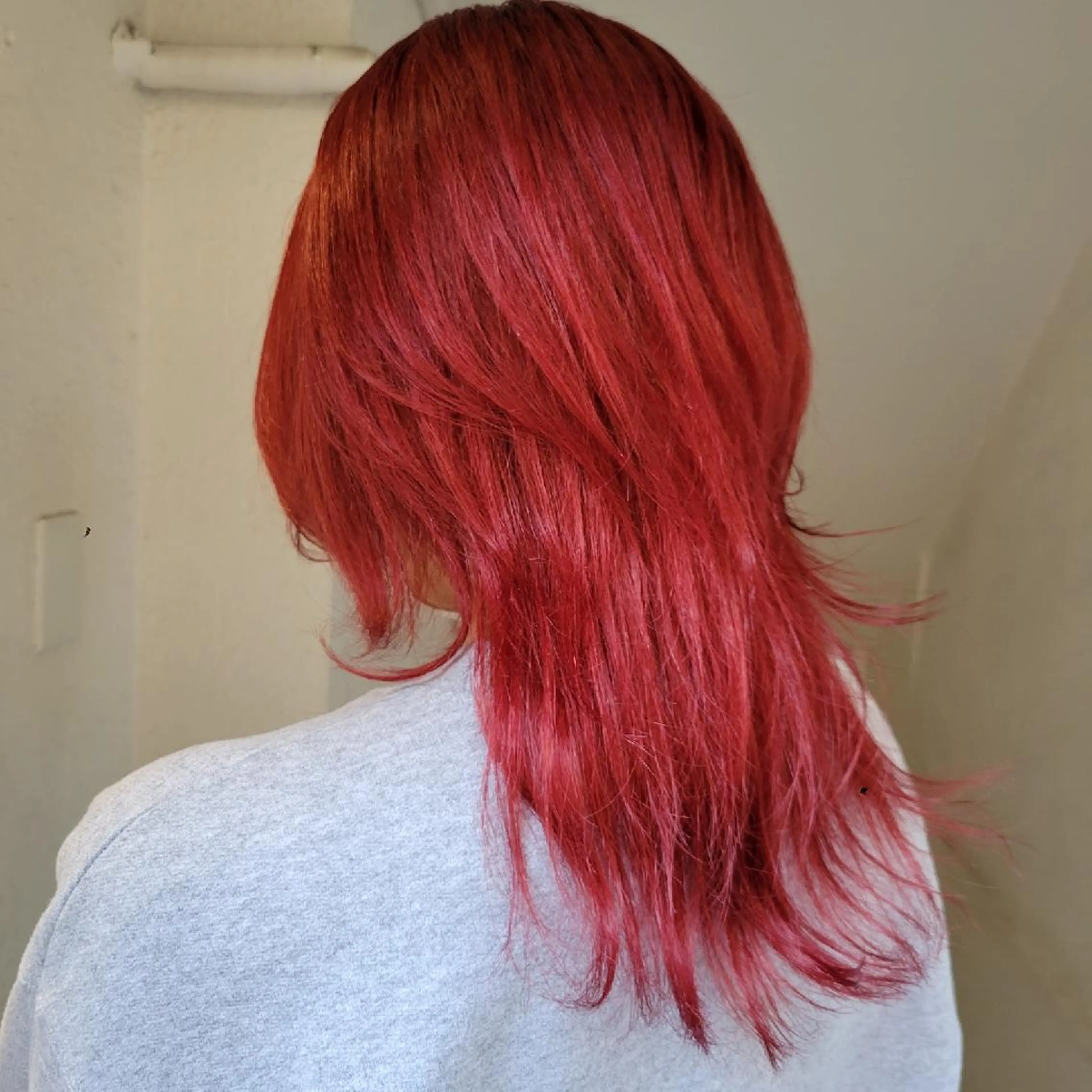 セミロング カット ヘアカラー トリートメント 🇰🇷透明感×ハイ トーン🌟tomoのヘアスタイル