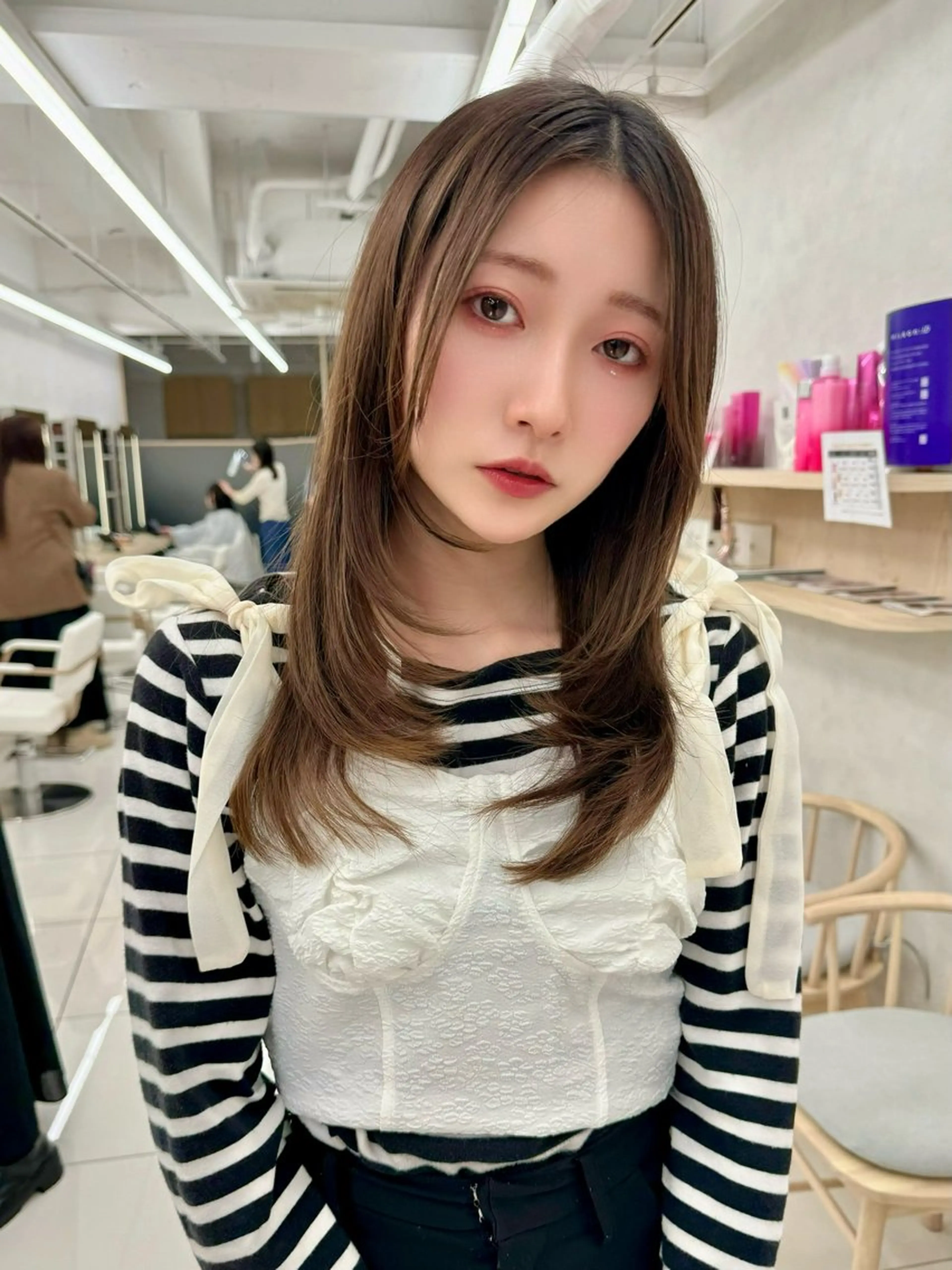 ロング 三鷹で1番ショート ボブをカットする新谷のヘアスタイル