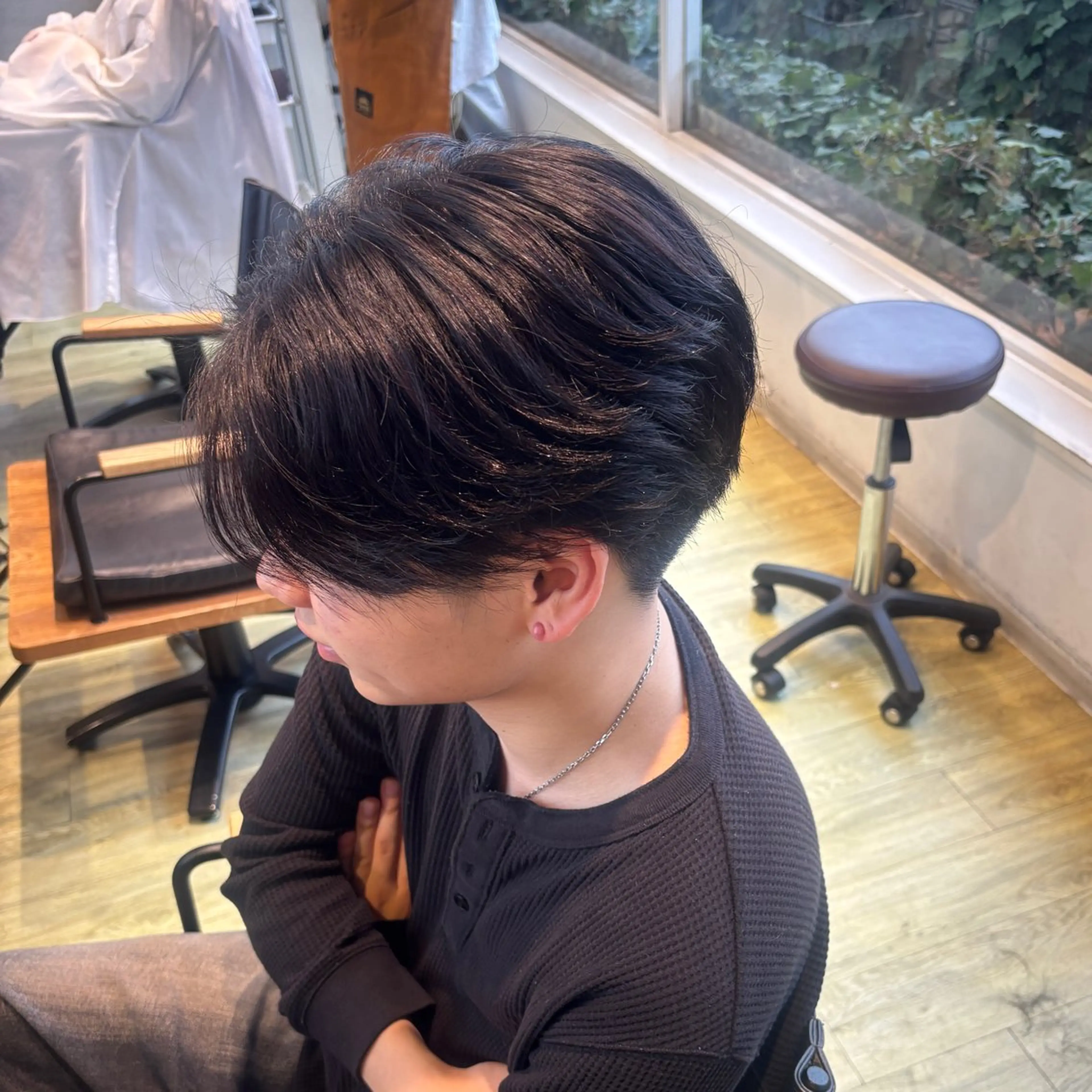 パーマ メンズ メンズパーマ ツーブロック 刈り上げ ニュアンスパーマ 青森美容室zip 肴倉  なづなのヘアスタイル