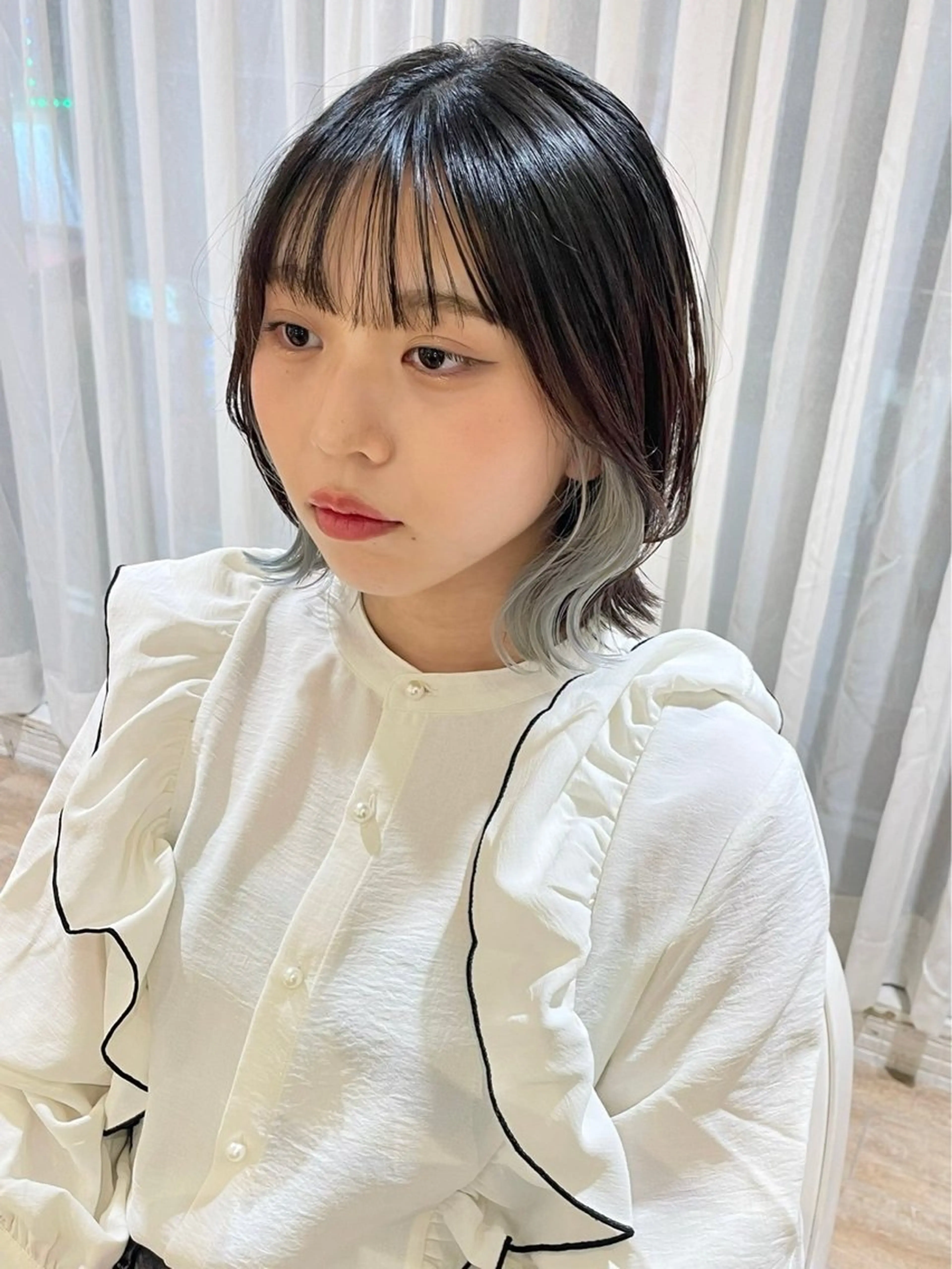 ミディアム カラー 横浜／メンズ／ボブ／ 優希のヘアスタイル