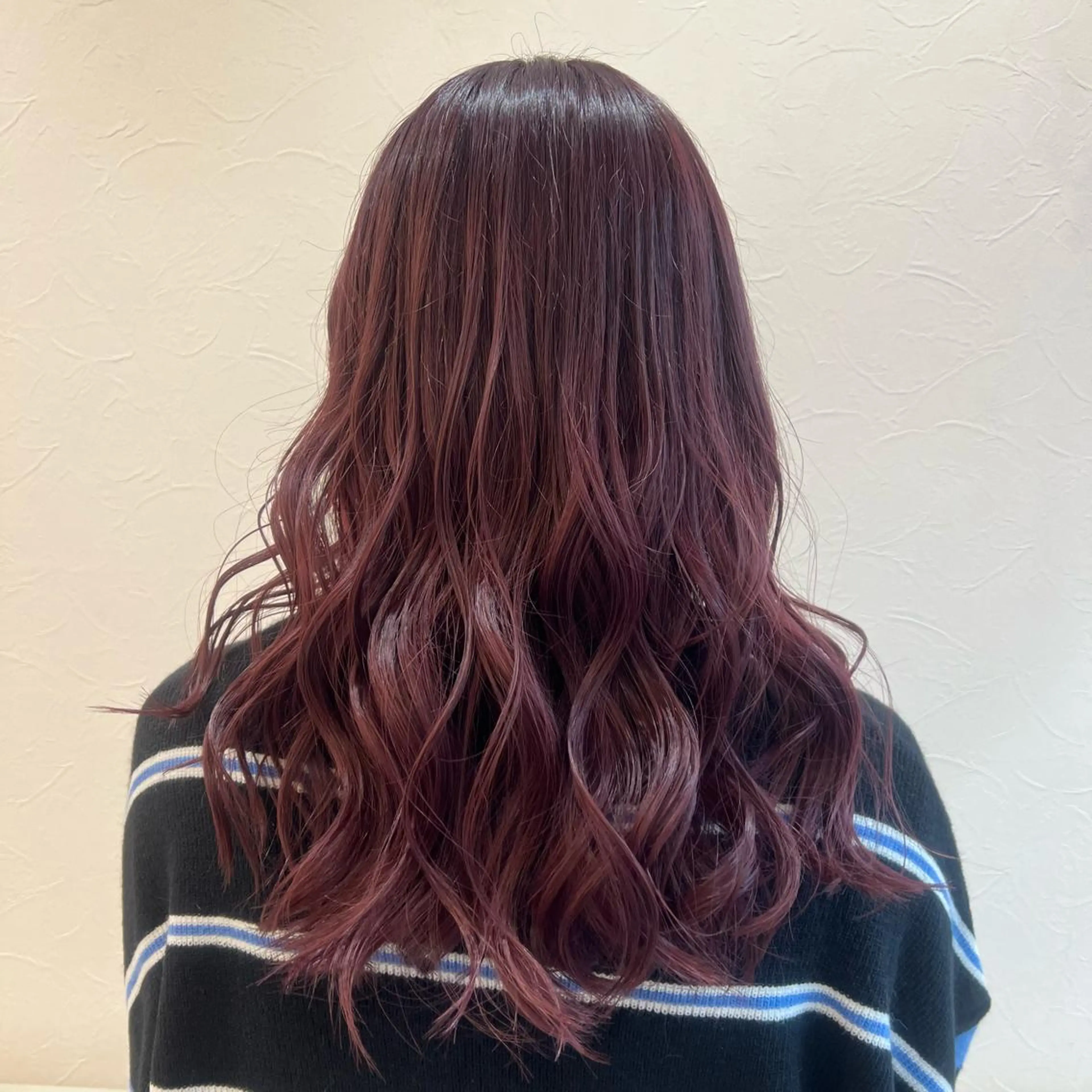 ロング カラー ヘアカラー トリートメント 店長ハイトーンカラー 柞山史奈のヘアスタイル