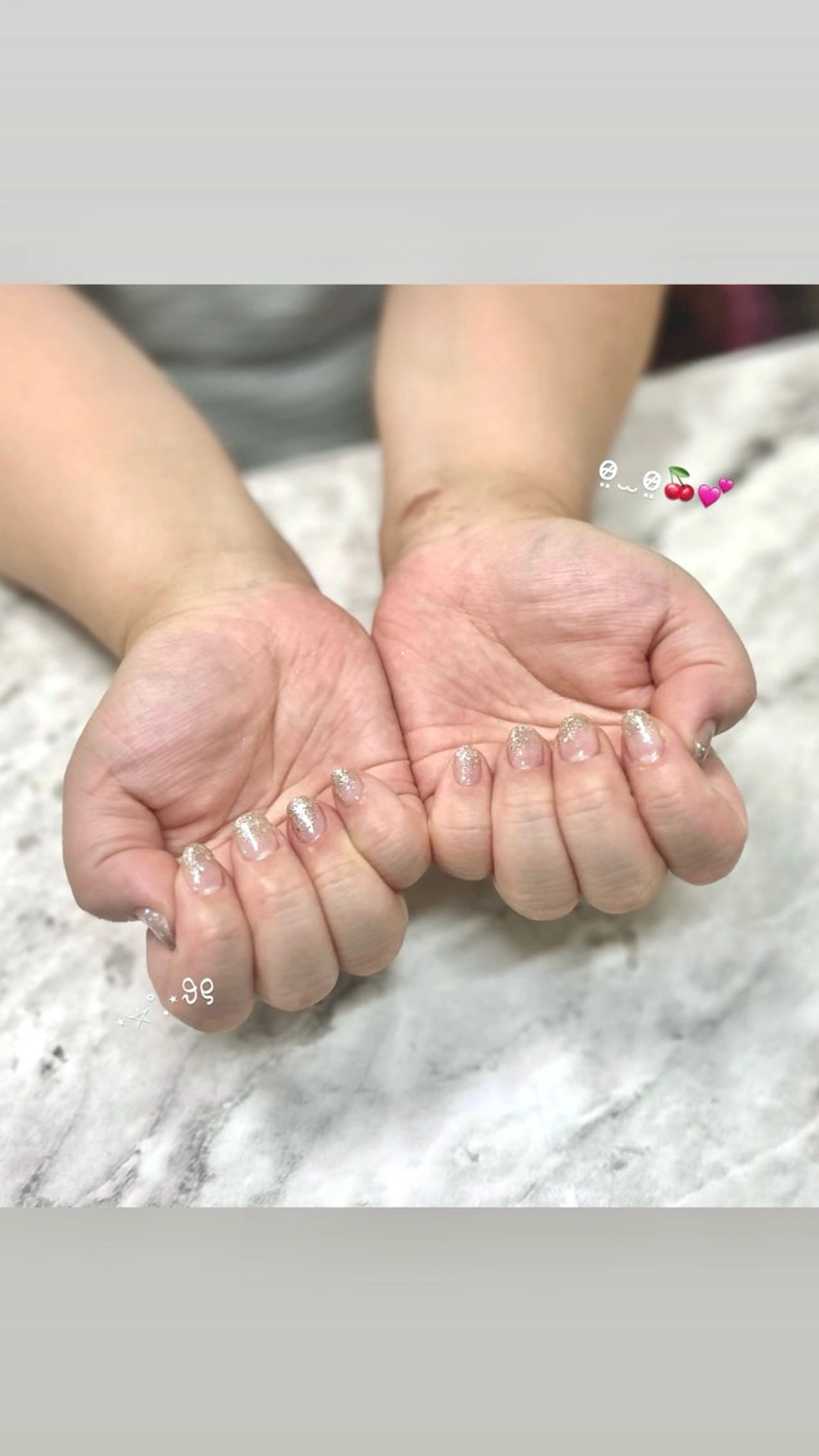 ネイル ラメ(グリッター) ラメグラデーション Zir nail 津田沼♡小鈴のネイルデザイン