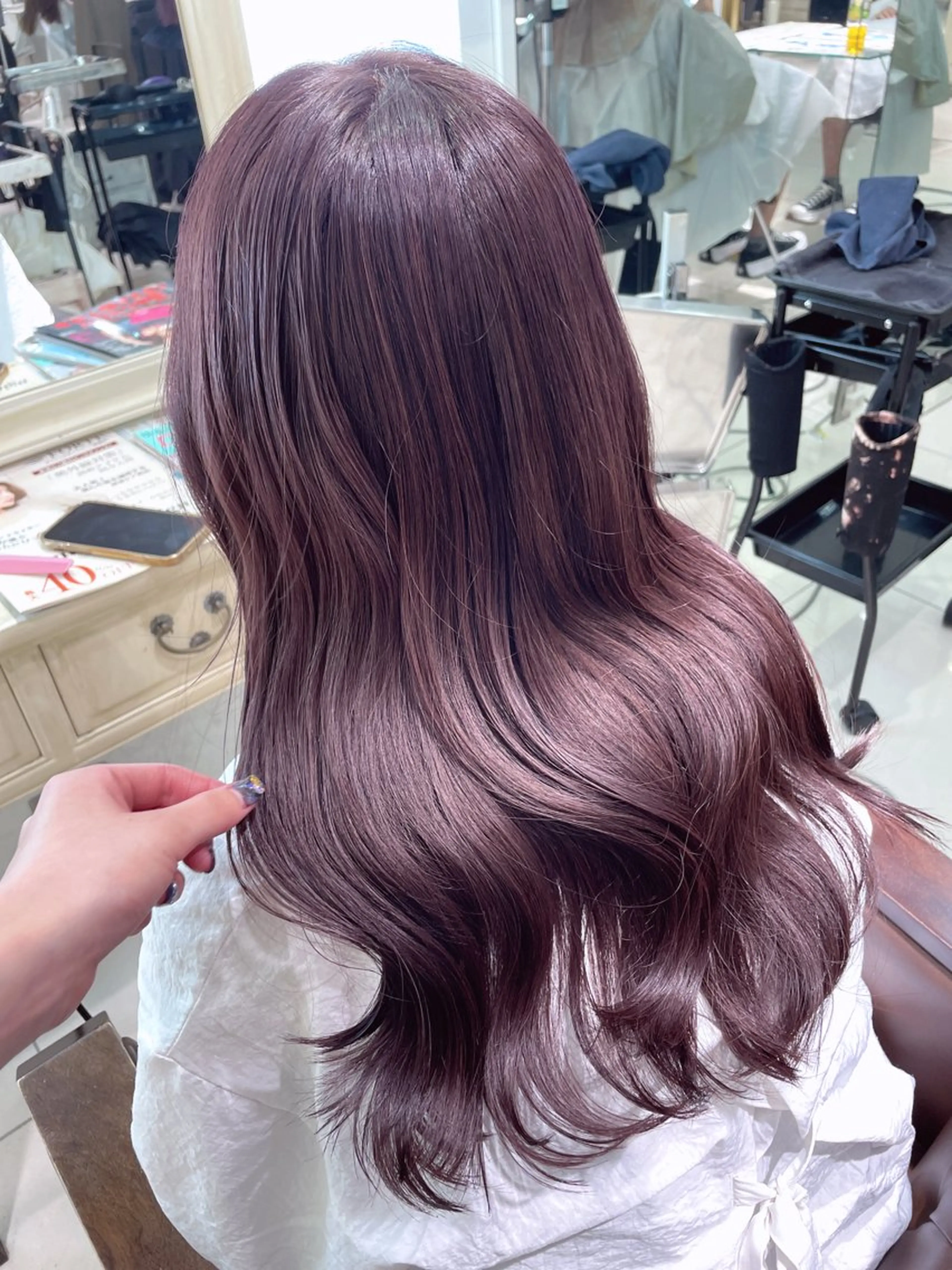 ロング ピンクラベンダー ‎Lby home 🪽mikuのヘアスタイル