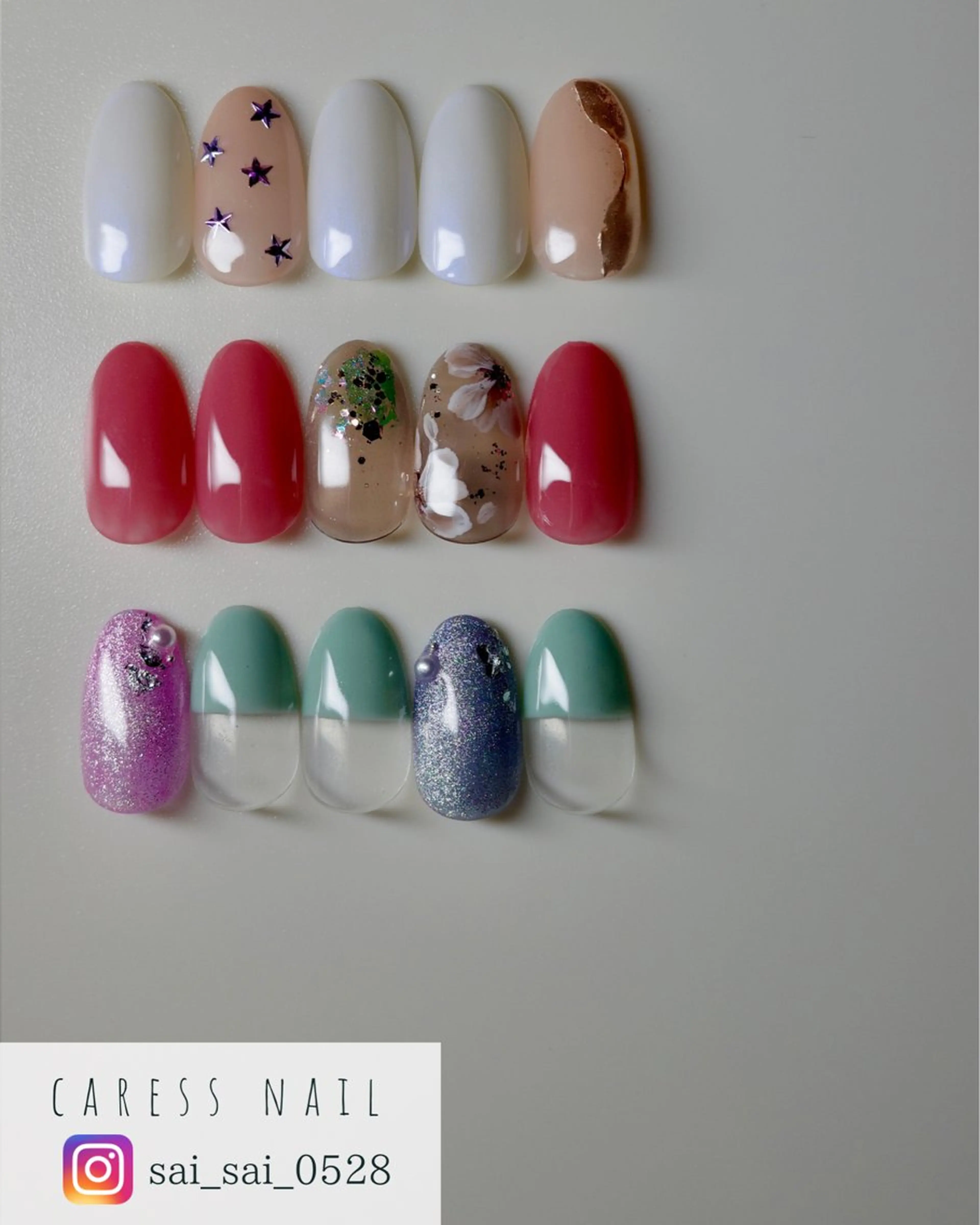 ネイル caress  nail カレスネイル　代々木上原所属・カレスネイル さいのネイルデザイン