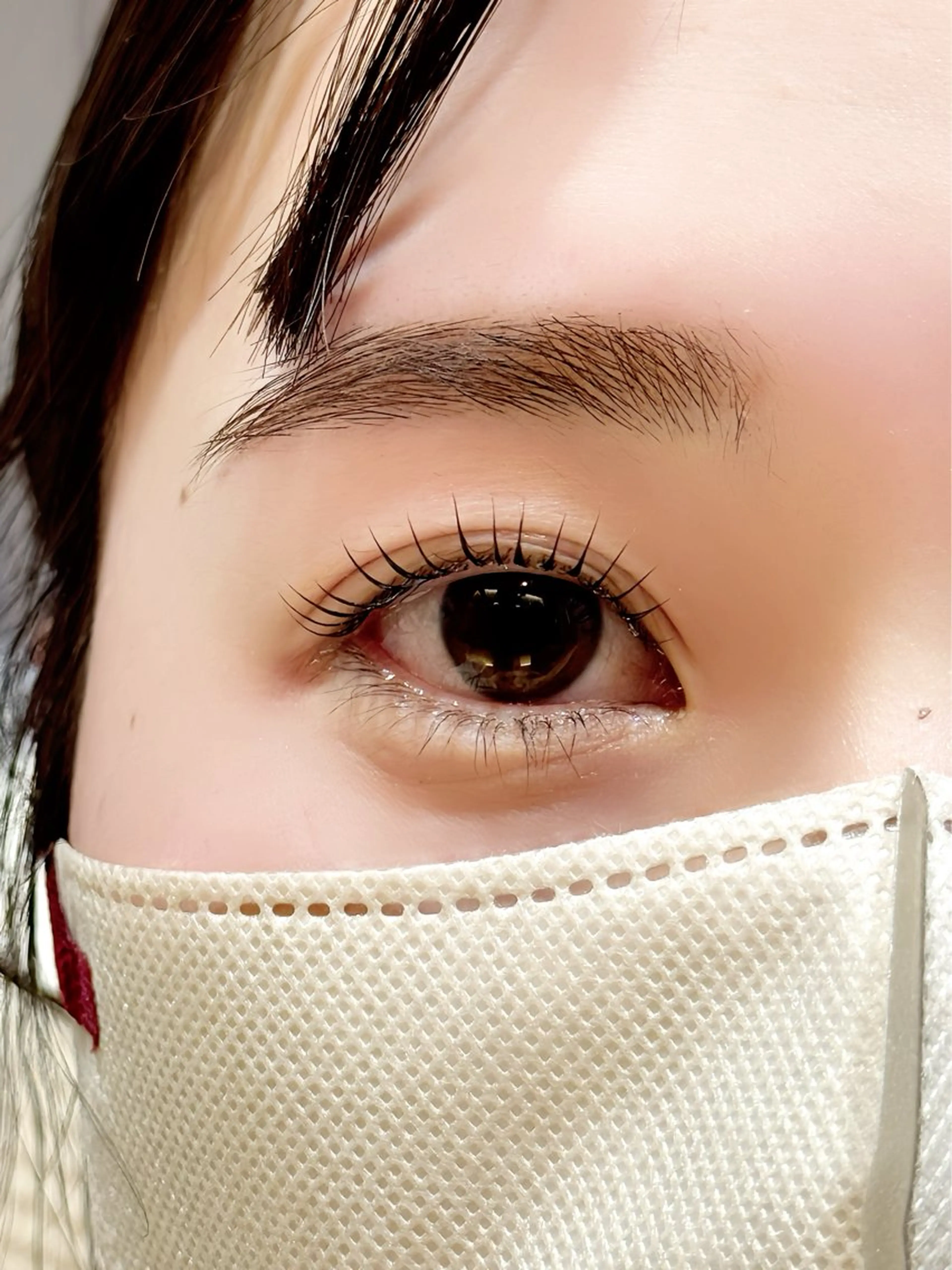 マツエク・マツパ キュート マツパ 暖色/レイヤーカット /艶髪/髪質改善/のマツエク・マツパデザイン