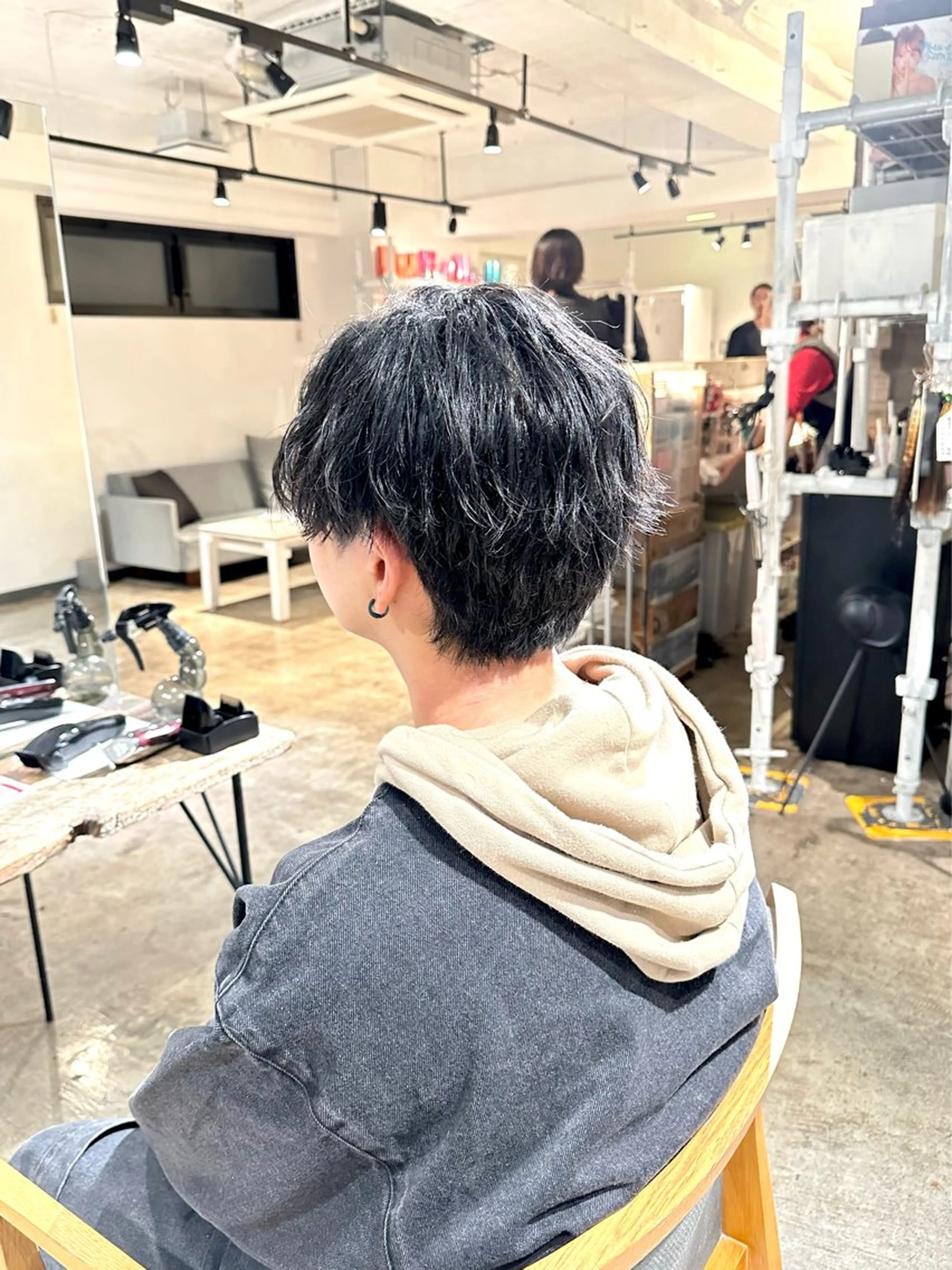 メンズ センターパート メンズパーマ カット 骨格補正施術/メンズ 専門美容師/YUYAのヘアスタイル