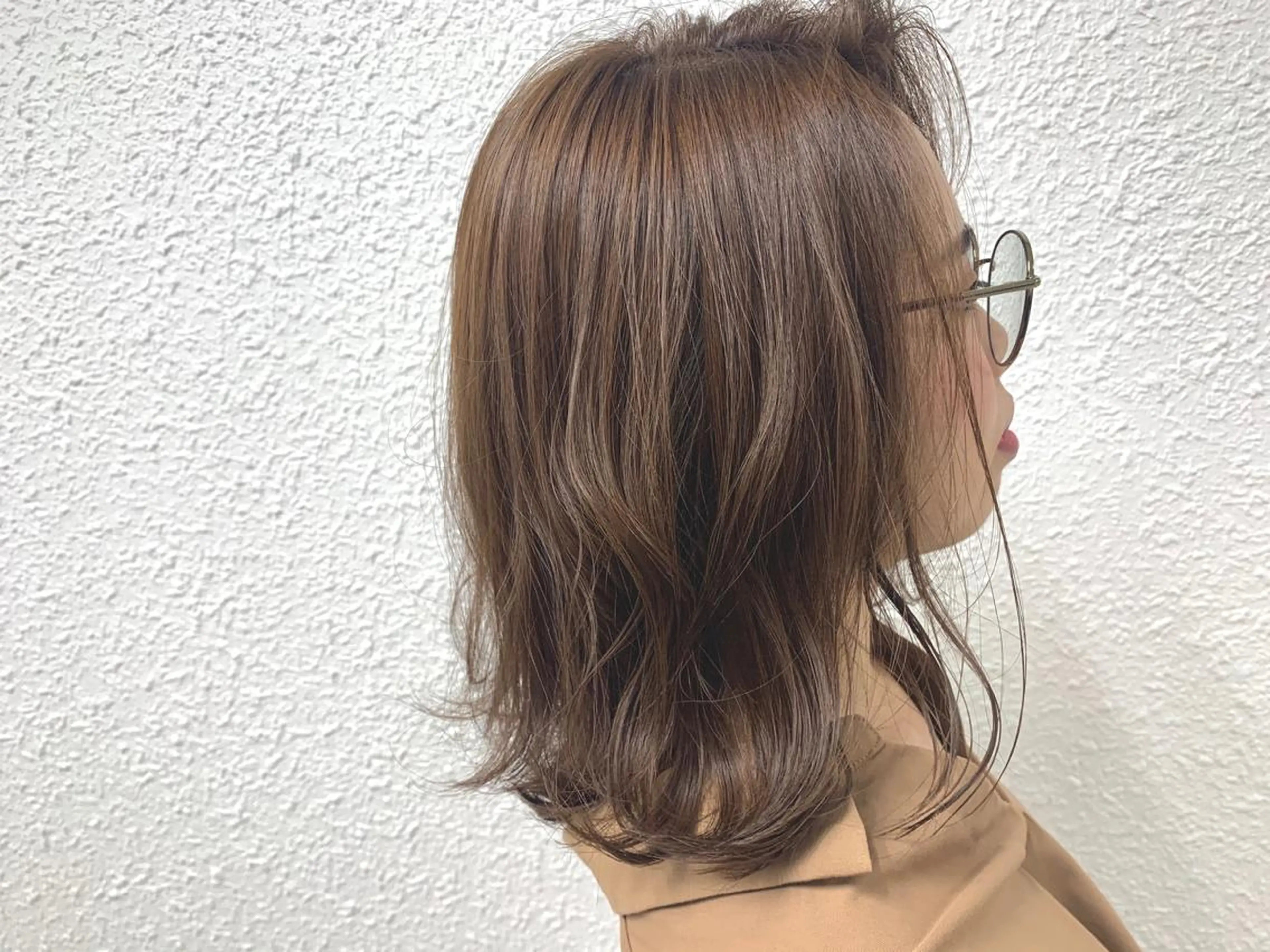 ミディアム カラー ヘアアレンジ 蔵前🫧韓国風レイヤ ーカット🫧KAHOのヘアスタイル