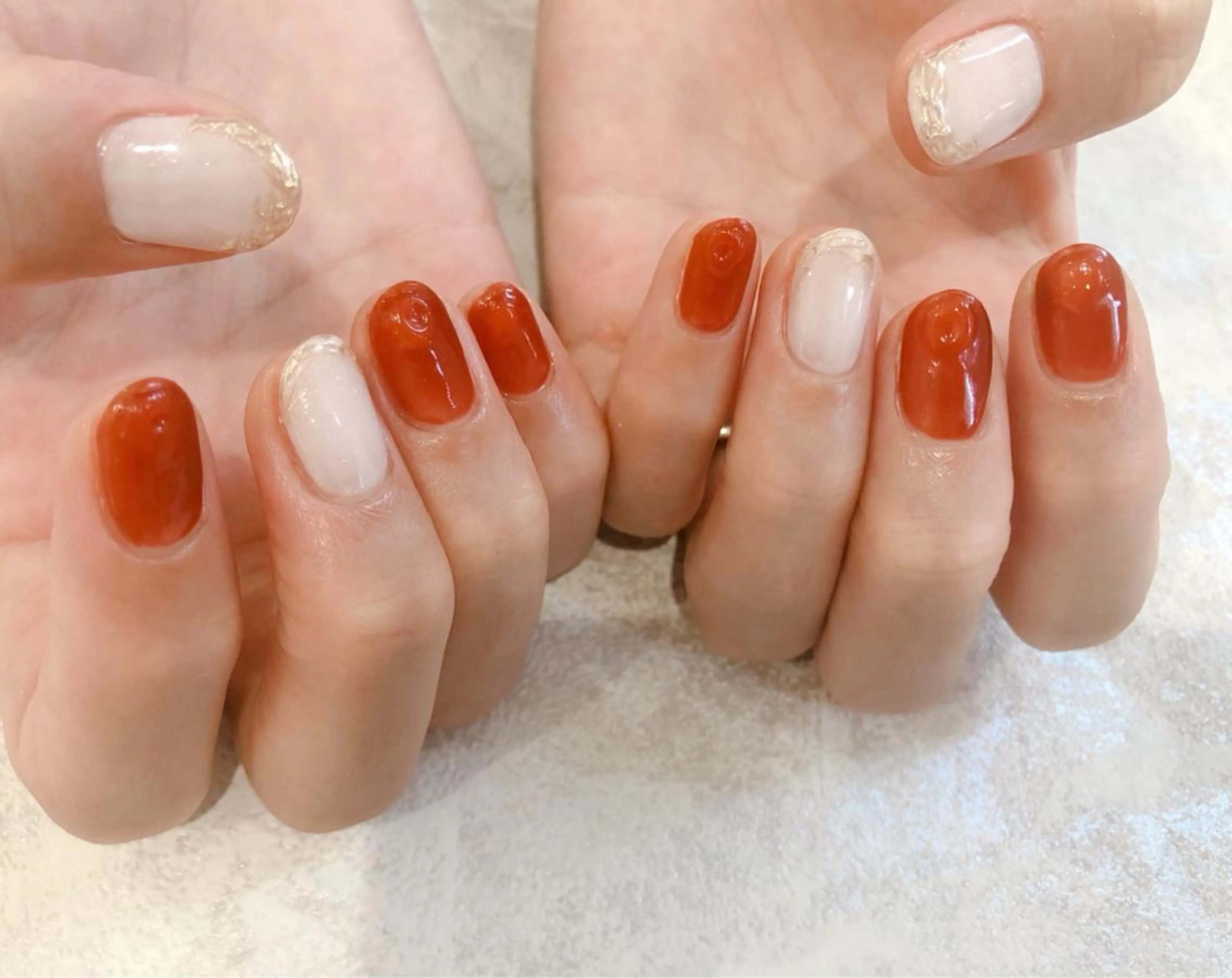 ショート キッズ ネイル ミラーネイル ニュアンスネイル ぷっくりネイル シンプルネイル 夏ネイル Luana nail (ルアナネイル)のネイルデザイン