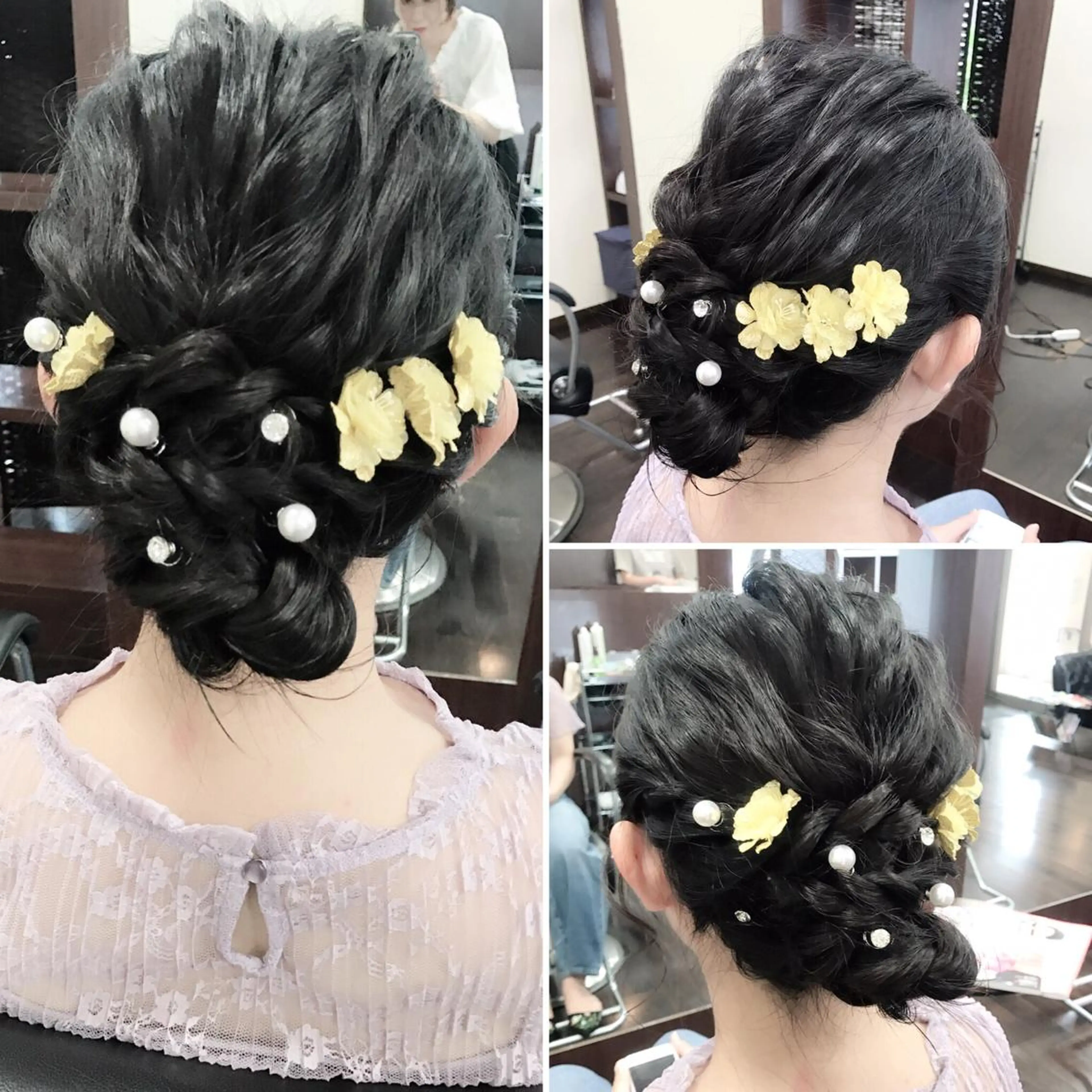 ロング ヘアアレンジ 浴衣 沢田 瞳のヘアスタイル