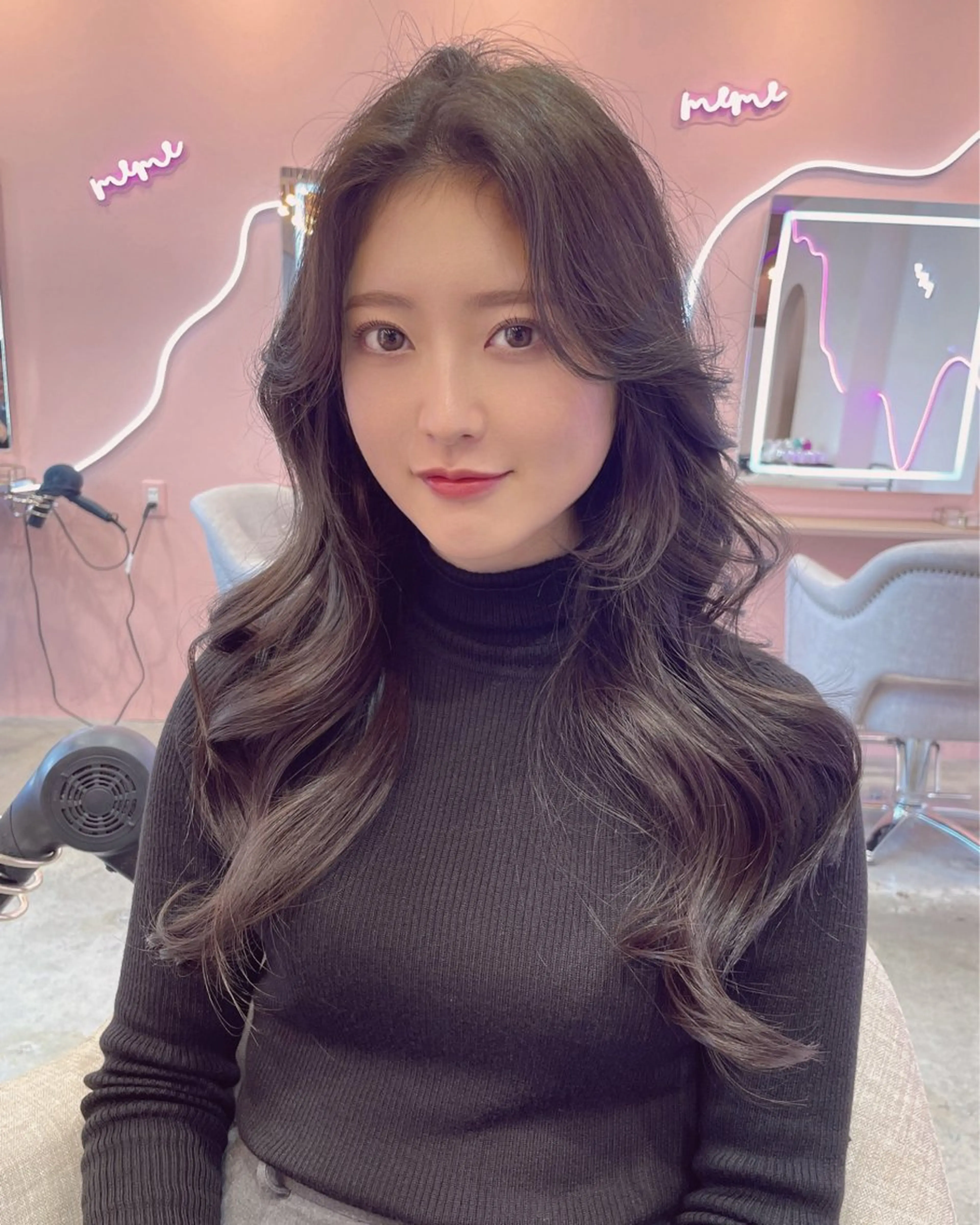 ロング カラー 栄/レイヤー/ 韓国ヘア/SHOYAのヘアスタイル