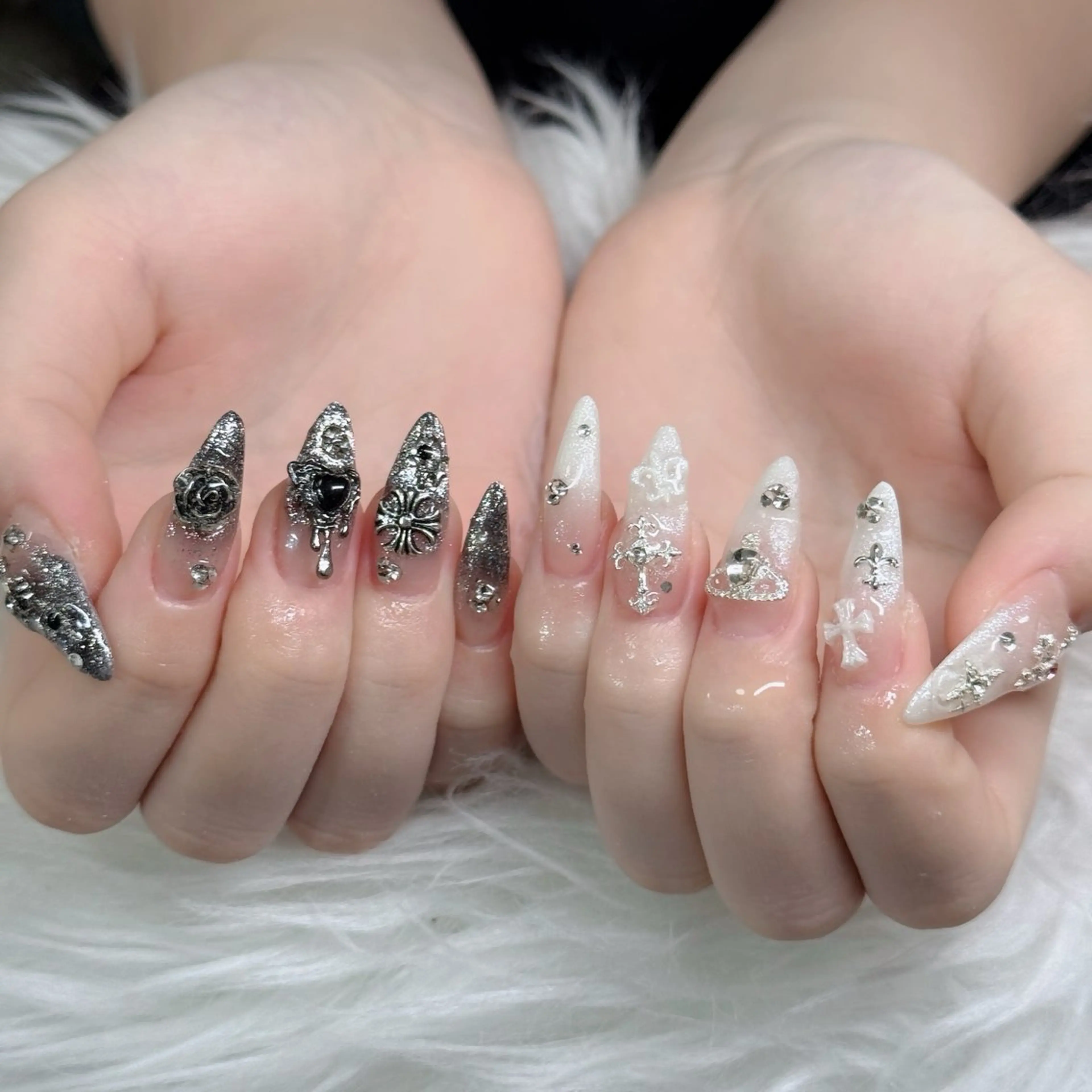 ネイル べっ甲ネイル チークネイル フラッシュネイル フラワーネイル フットネイル ハンドネイル Hani Nail Salonのネイルデザイン