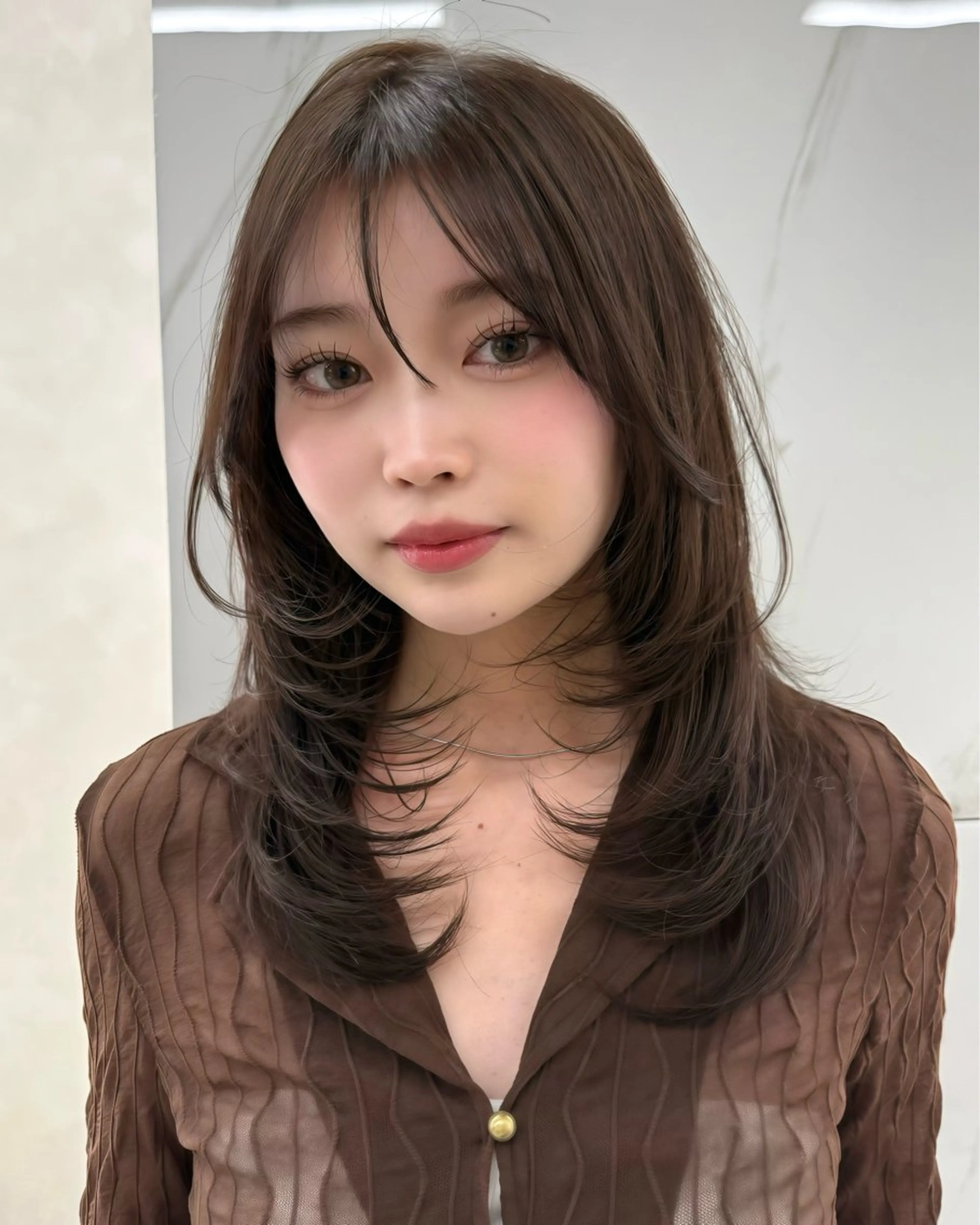 カラー ブラウンカラー 透明感カラー 小野 優雅のヘアスタイル