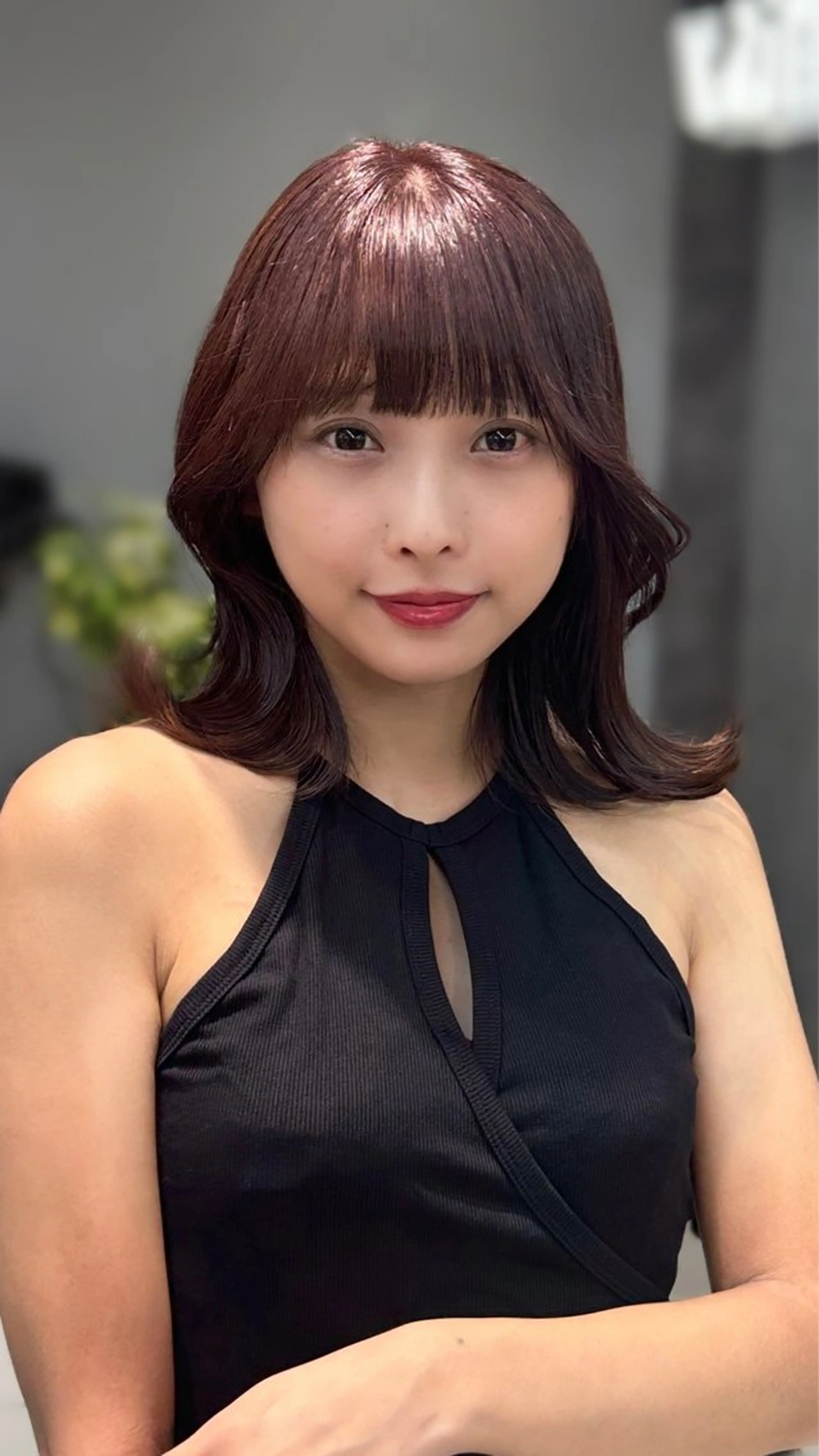 ミディアム くびれボブレイヤー 渋谷/kougaのヘアスタイル