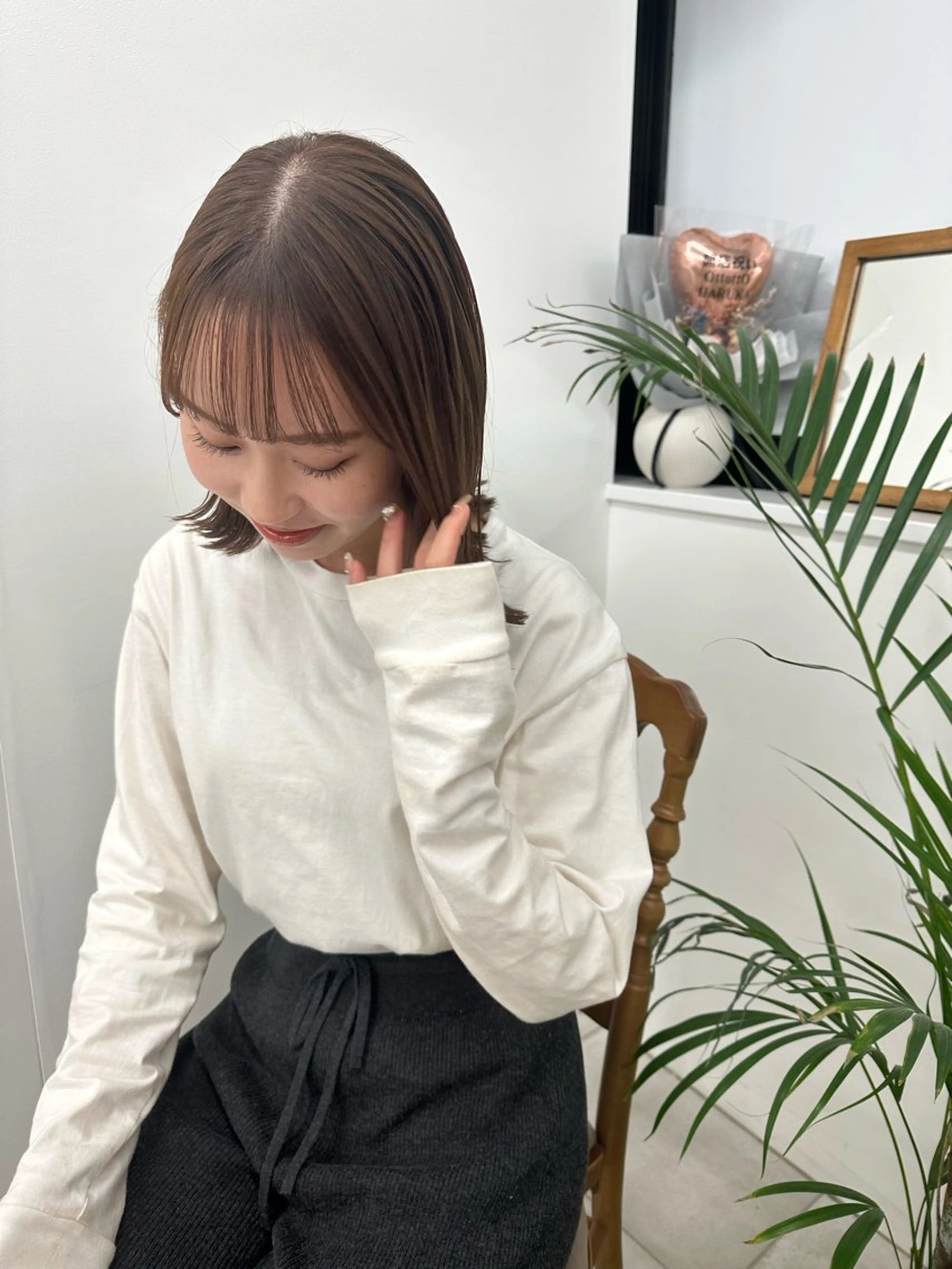 セミロング カラー キッズ オトナヘア🌸 harukaのヘアスタイル