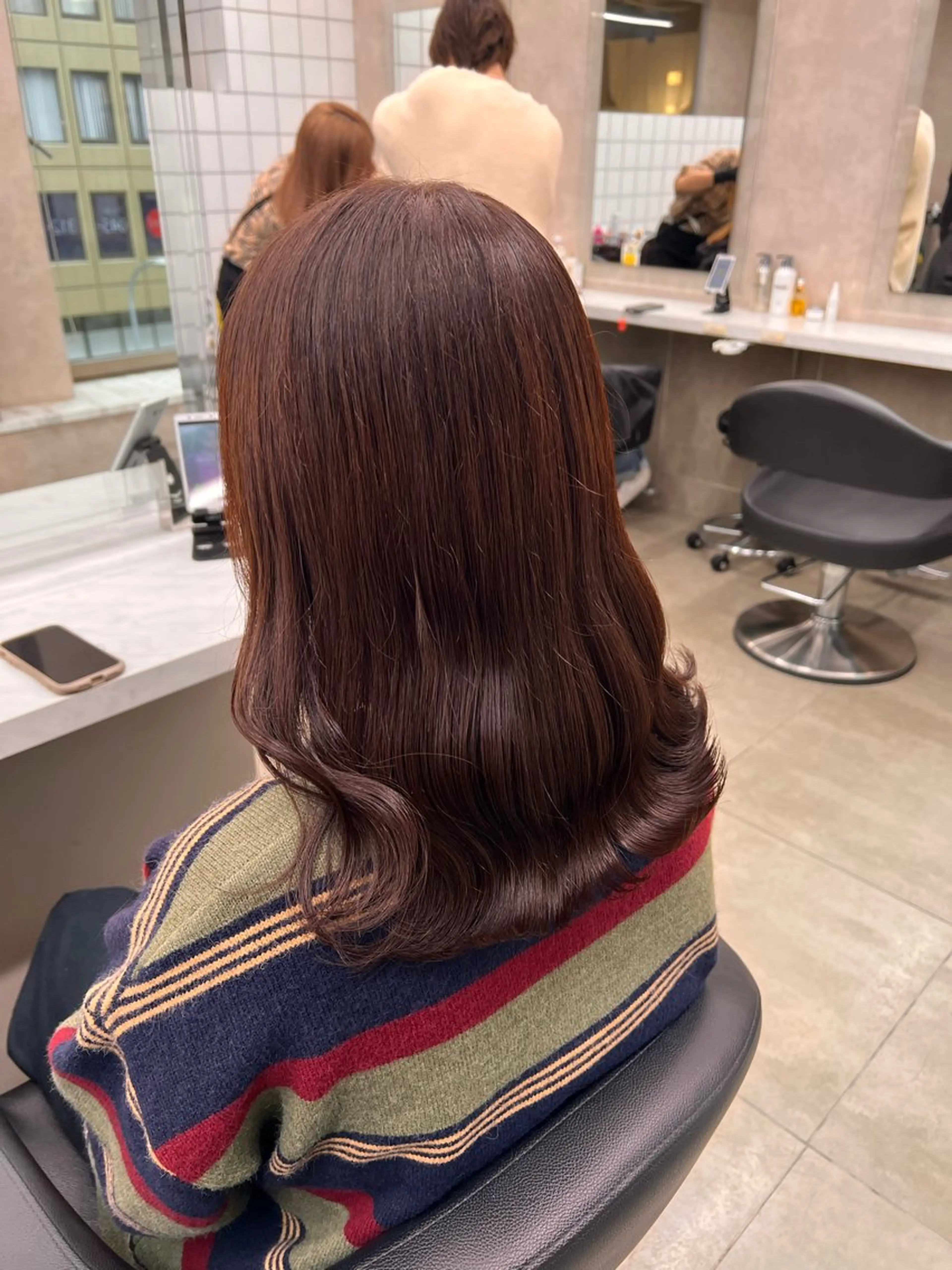 セミロング 💖札幌カラー 指名No.1💖玲奈のヘアスタイル