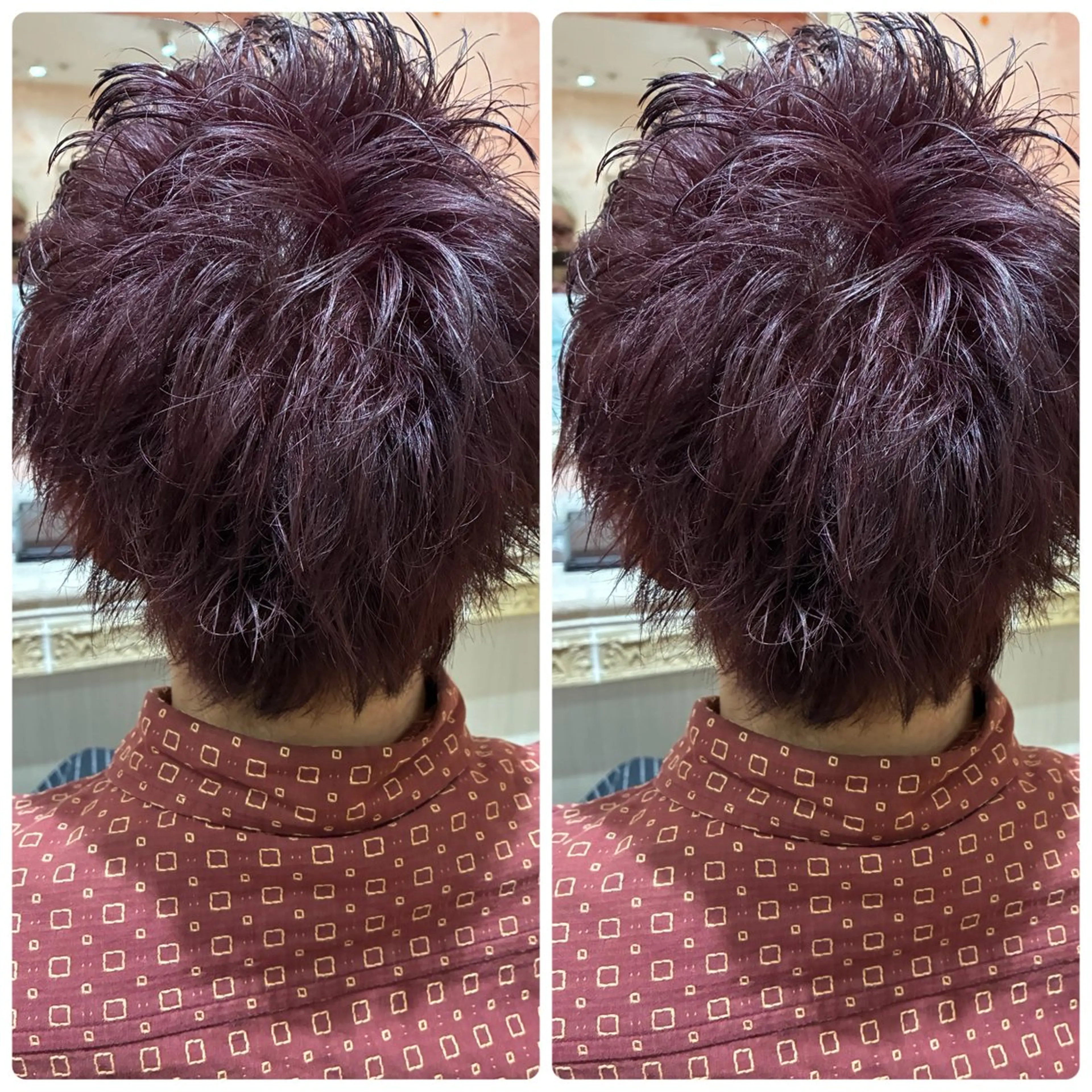 ショート ヘアカラー おおやま たくみのヘアスタイル