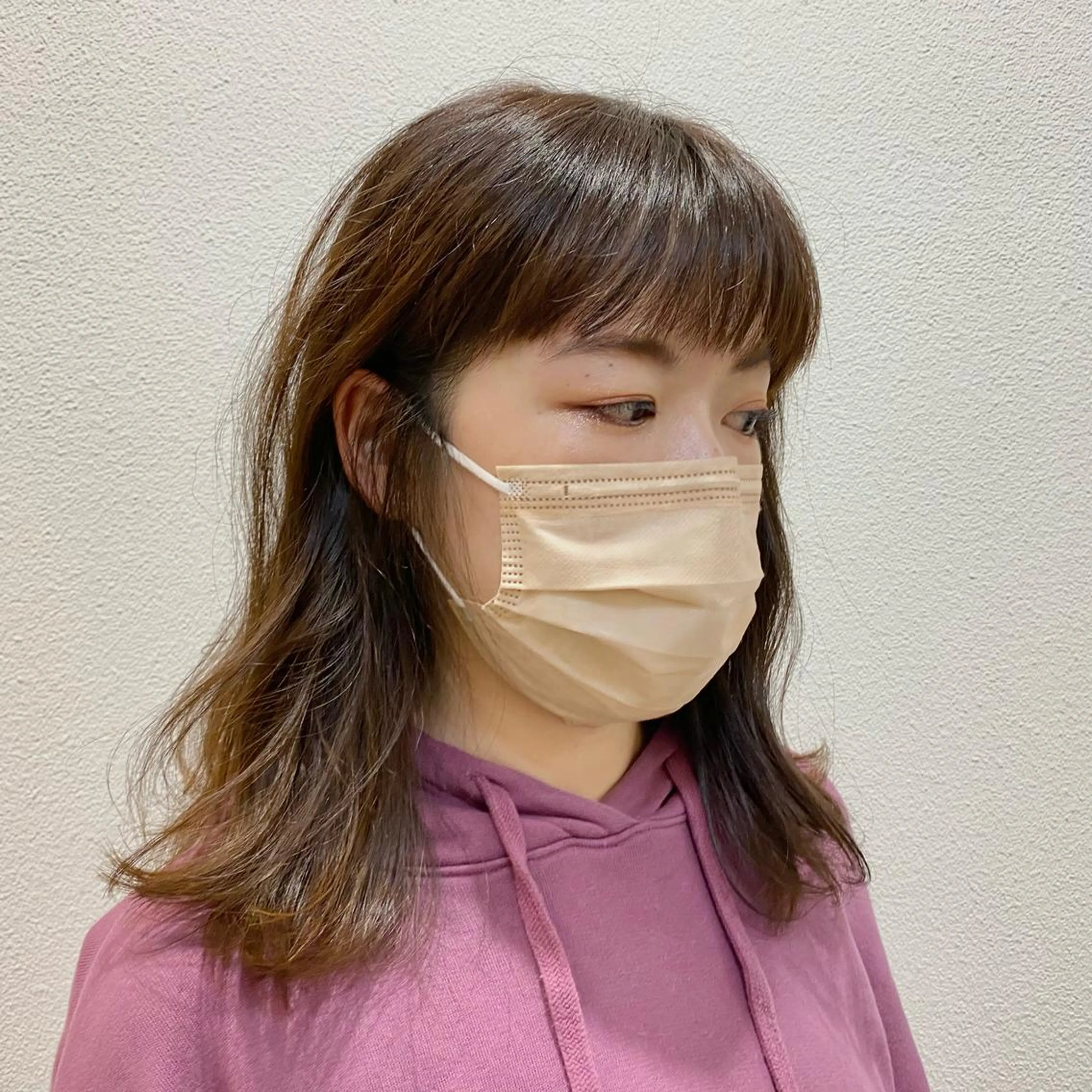 セミロング レイヤーカット ローレイヤー ショート& パーマ　坂本のヘアスタイル