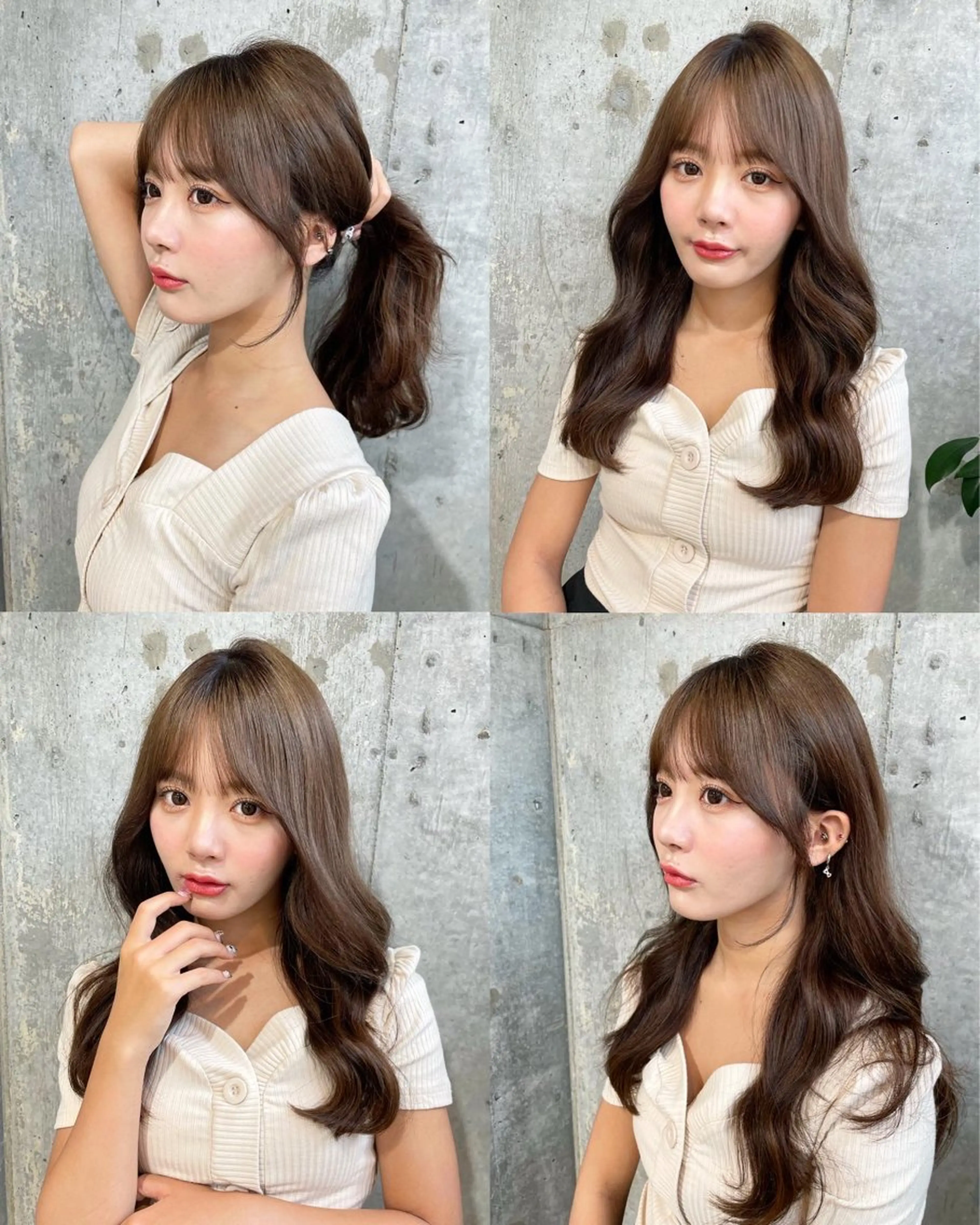 セミロング カラー ベージュカラー ブリーチ 透明感カラー ダブルカラー グレージュ カット ヘアカラー トリートメント 韓国ヘア🤍顔周り/ 髪質改善✨/林遼一郎のヘアスタイル