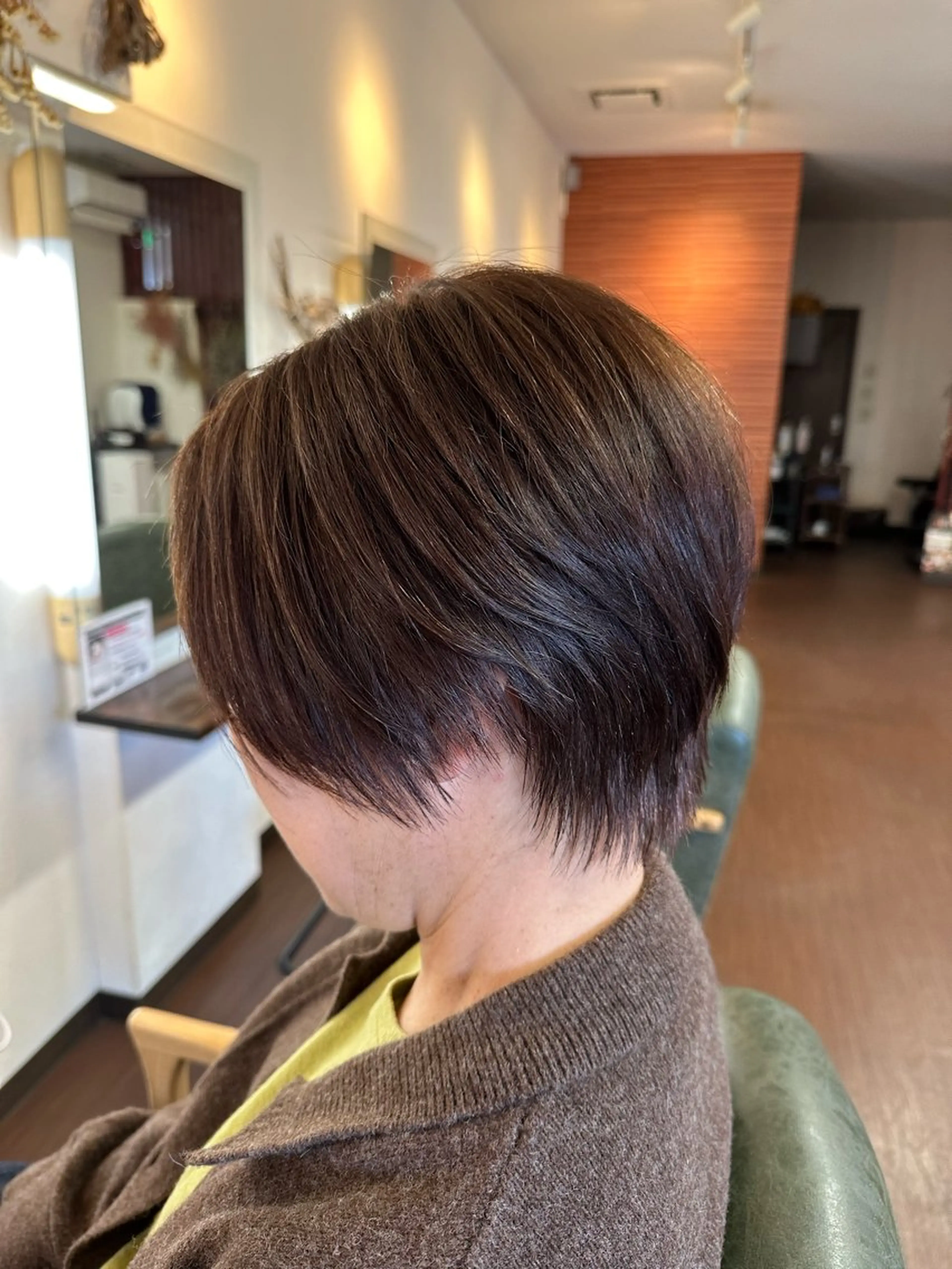 ショート カラー パーマ カット ヘアカラー 縮毛矯正 大人女性の艶カット カラー/菊池柊真🌟のヘアスタイル