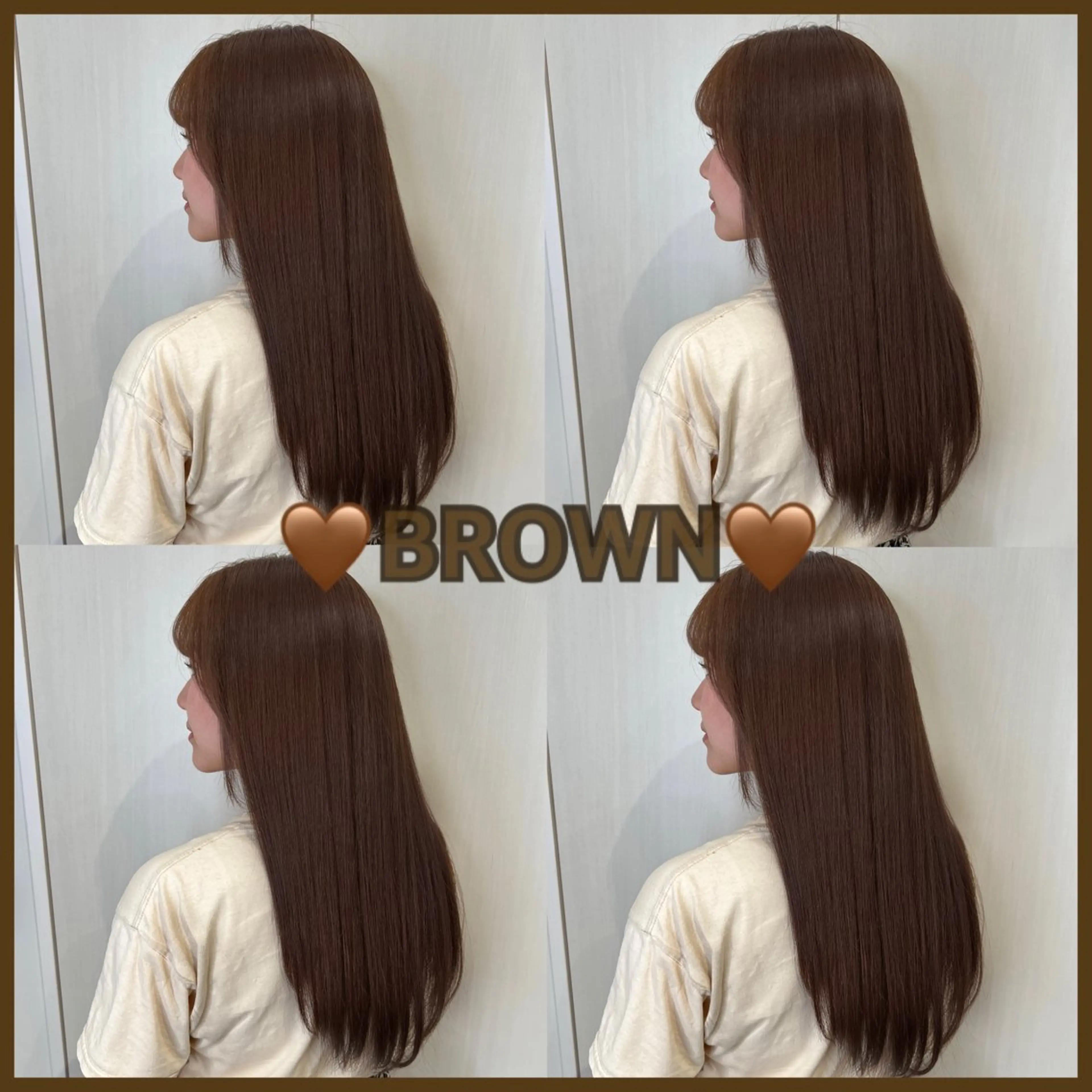 ロング カラー ブラウンカラー ショコラブラウン 🦋エクステ🦋 TOMOKAのヘアスタイル