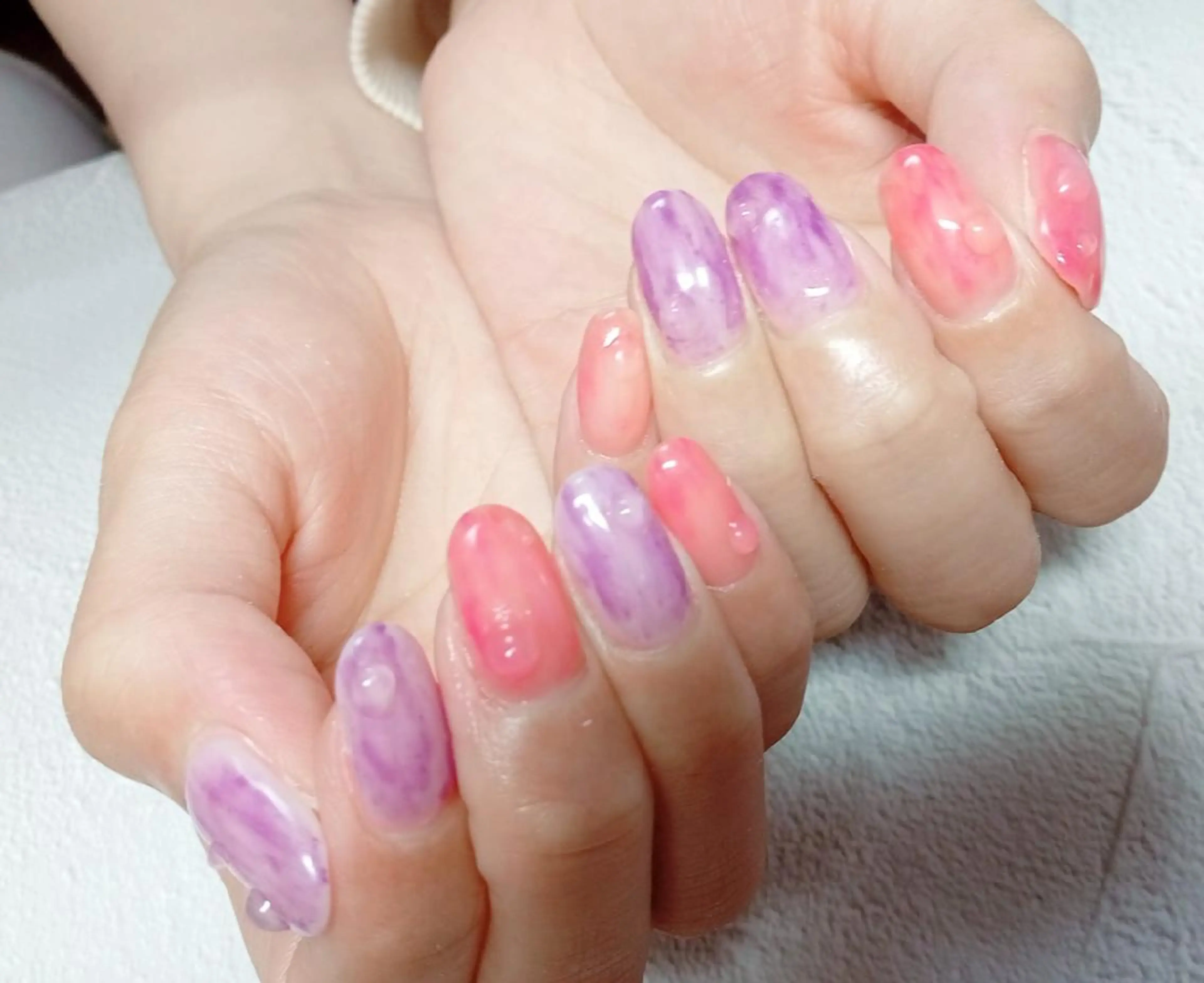 ショート ネイル ハンドネイル flure de neige yukiのネイルデザイン