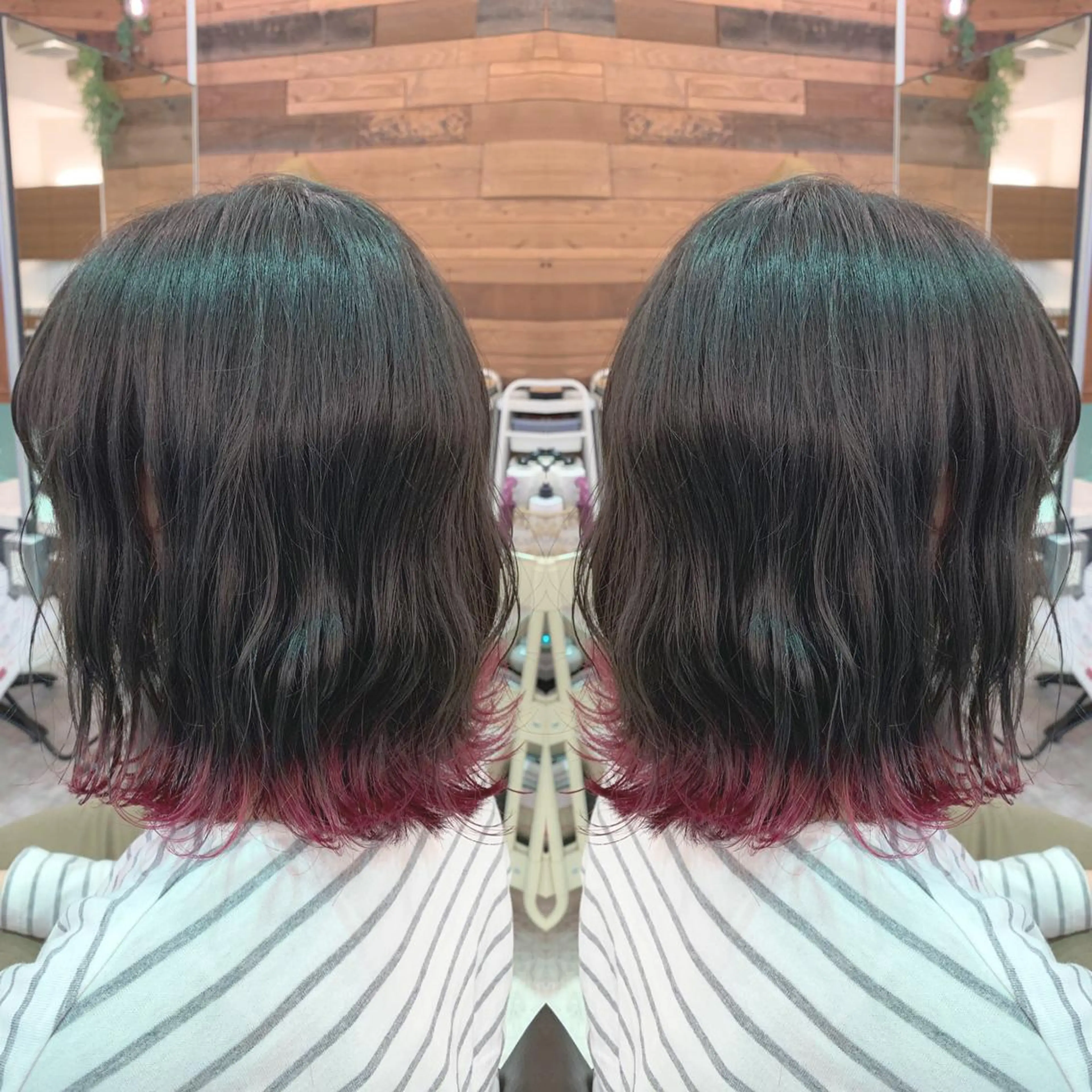 ミディアム カラー イルミナカラー 青木 茂樹⭐️ 透明感カラーのヘアスタイル