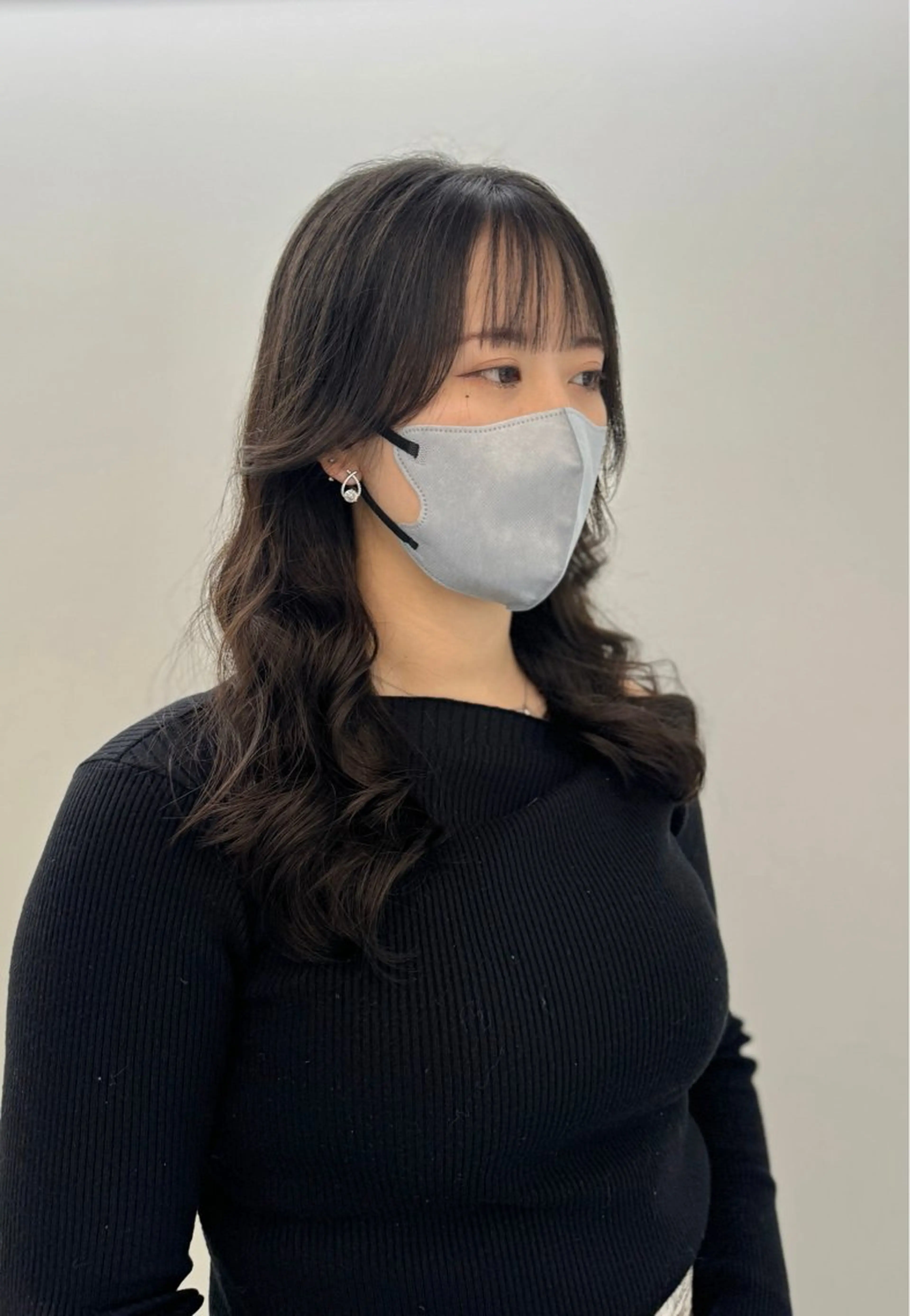 ロング パーマ デジタルパーマ コテ巻き風パーマ/ デジタルパーマのヘアスタイル