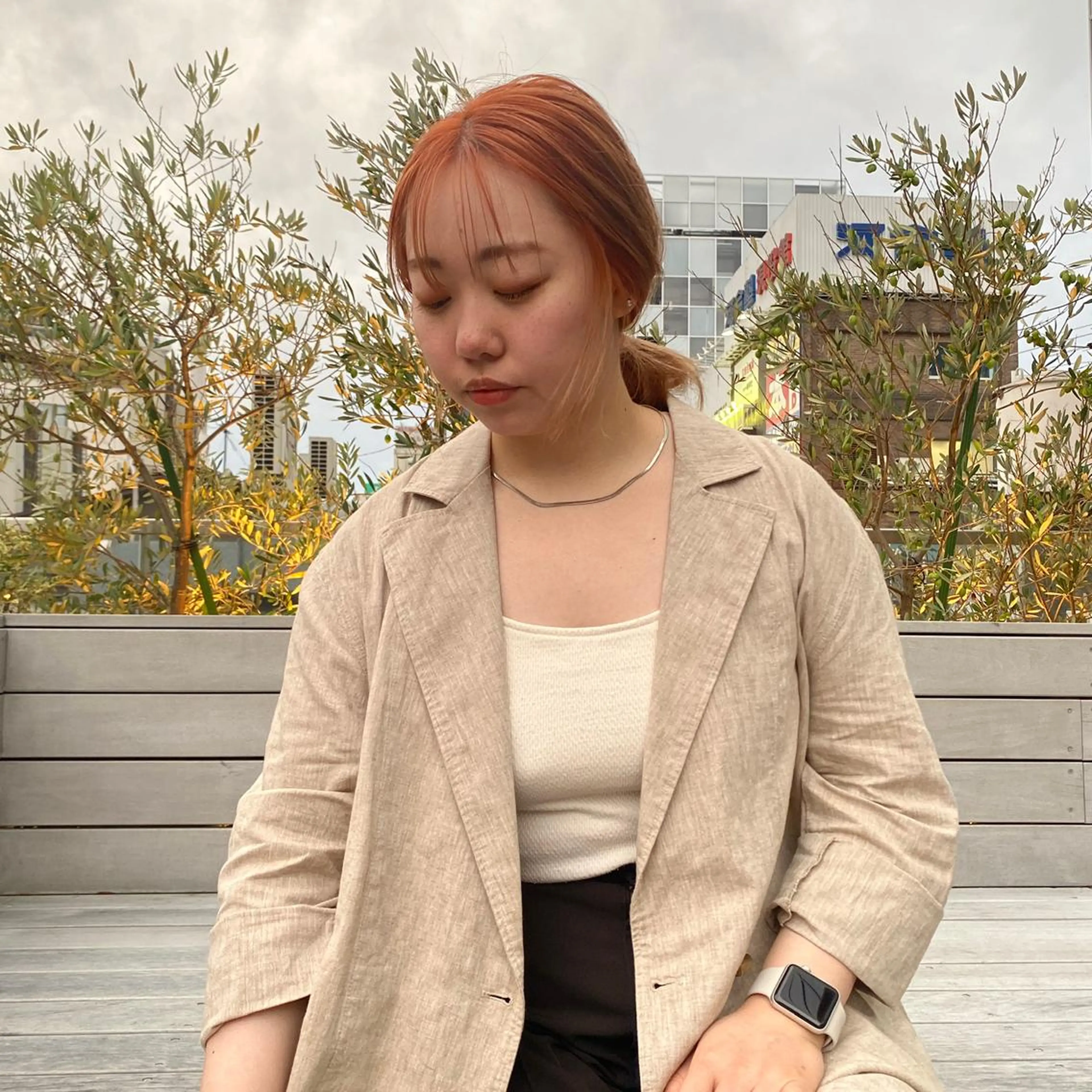 ミディアム ショートヘアとカラー の専門家/もりしーのヘアスタイル