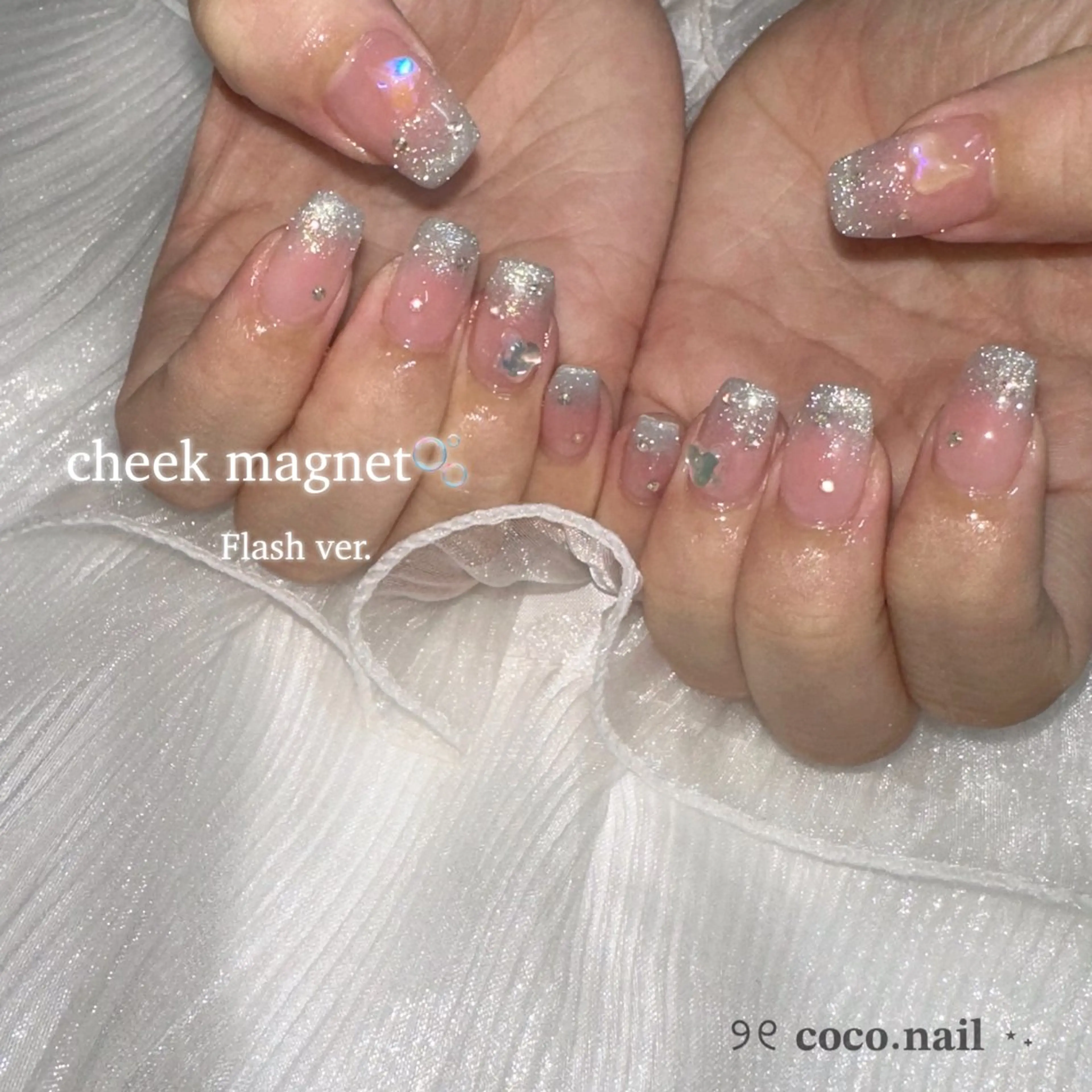 ネイル ハンドネイル フットネイル lili.nail y2k/長さ出しのネイルデザイン