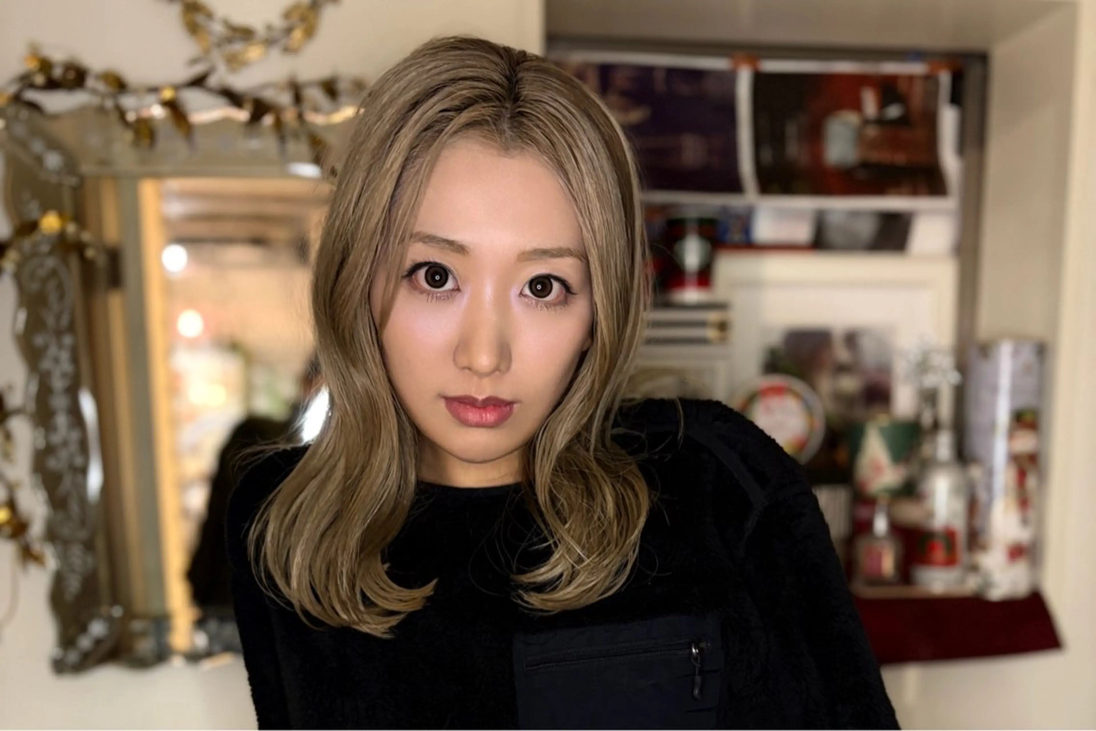セミロング カラー ベージュカラー ️ちば🩵JILLE 恵比寿 透明感カラーのヘアスタイル