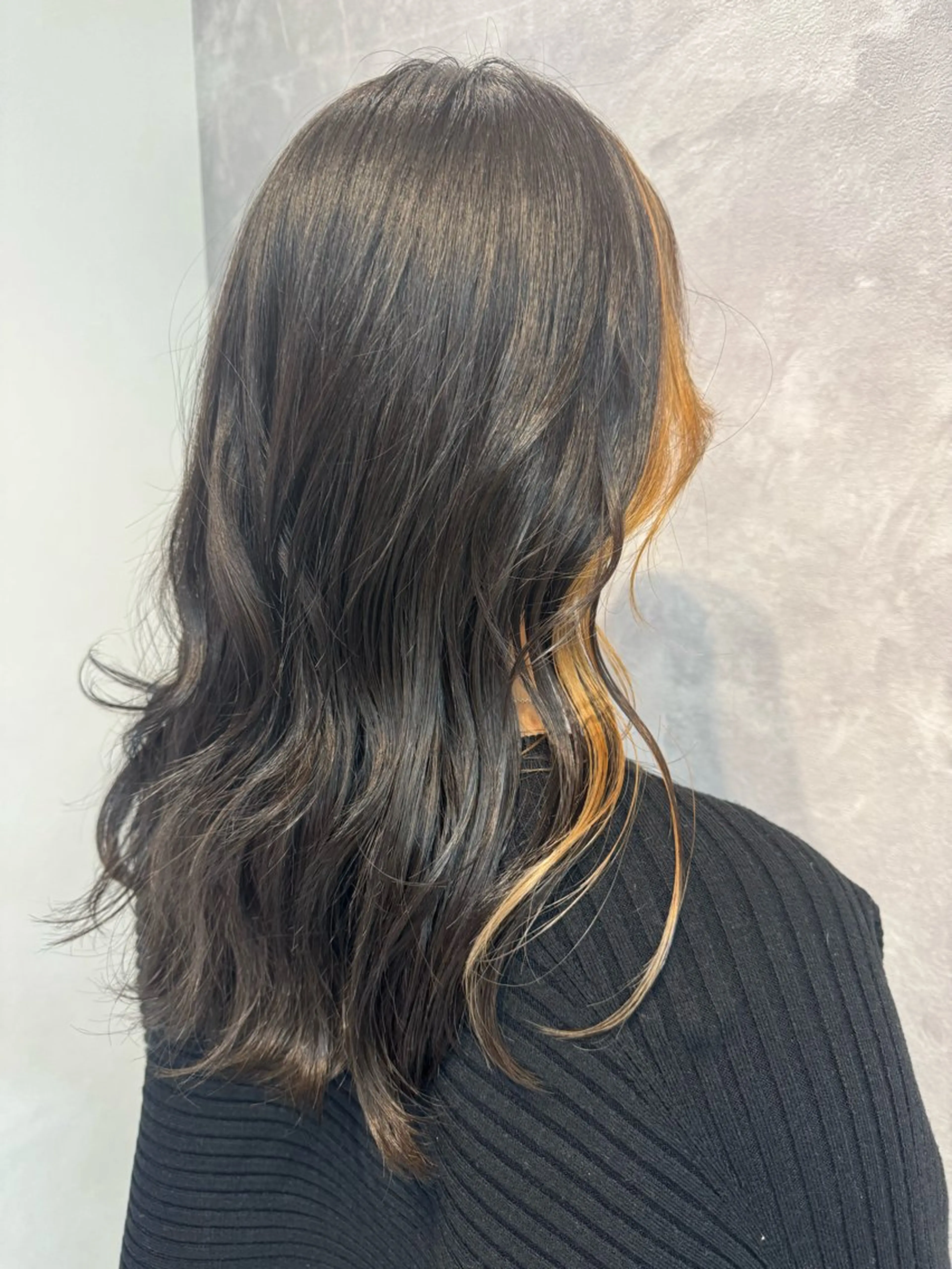ロング カラー カット ヘアカラー トリートメント ヒヨシ ルナのヘアスタイル
