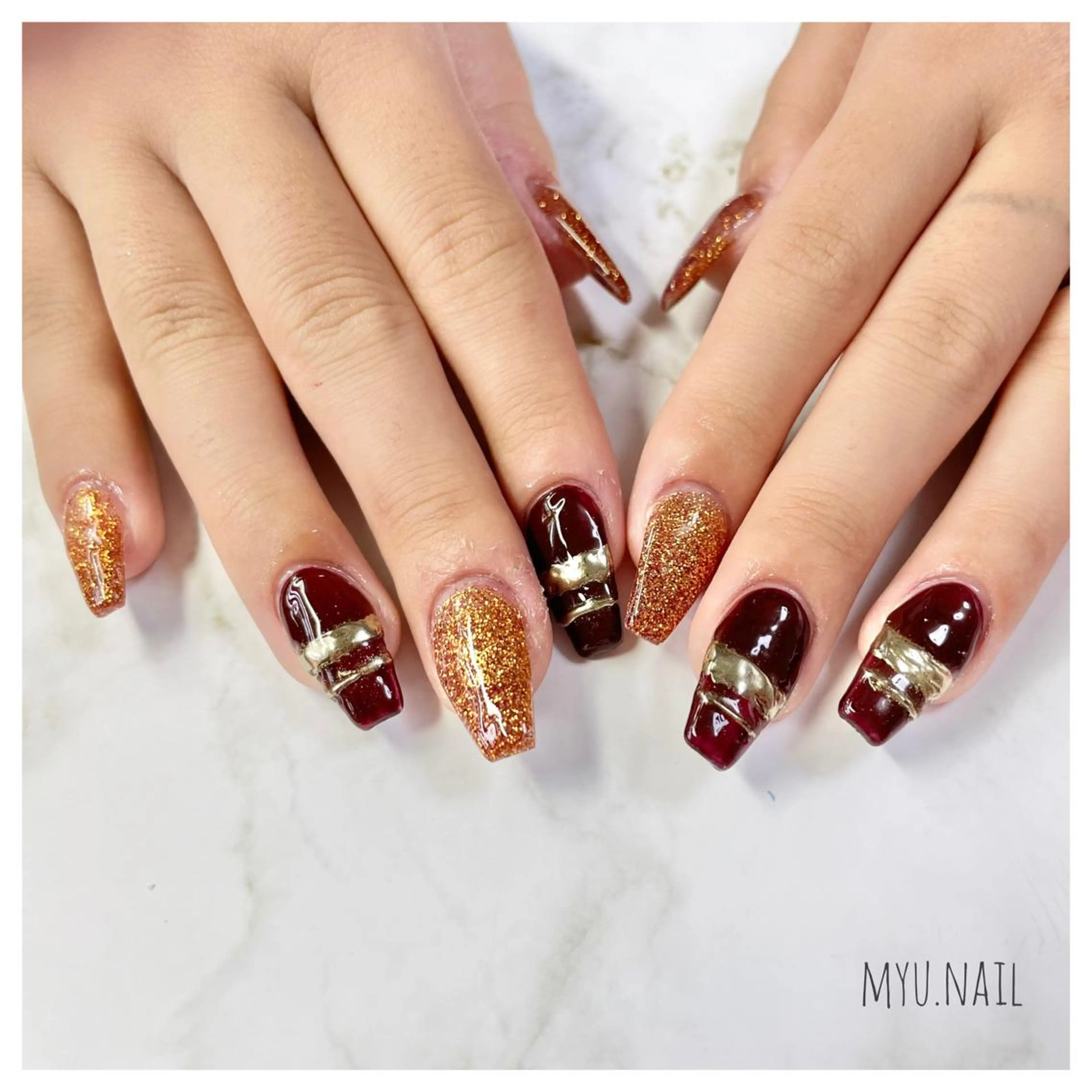 ネイル アートネイル ミラーネイル スカルプネイル Y's nailのネイルデザイン