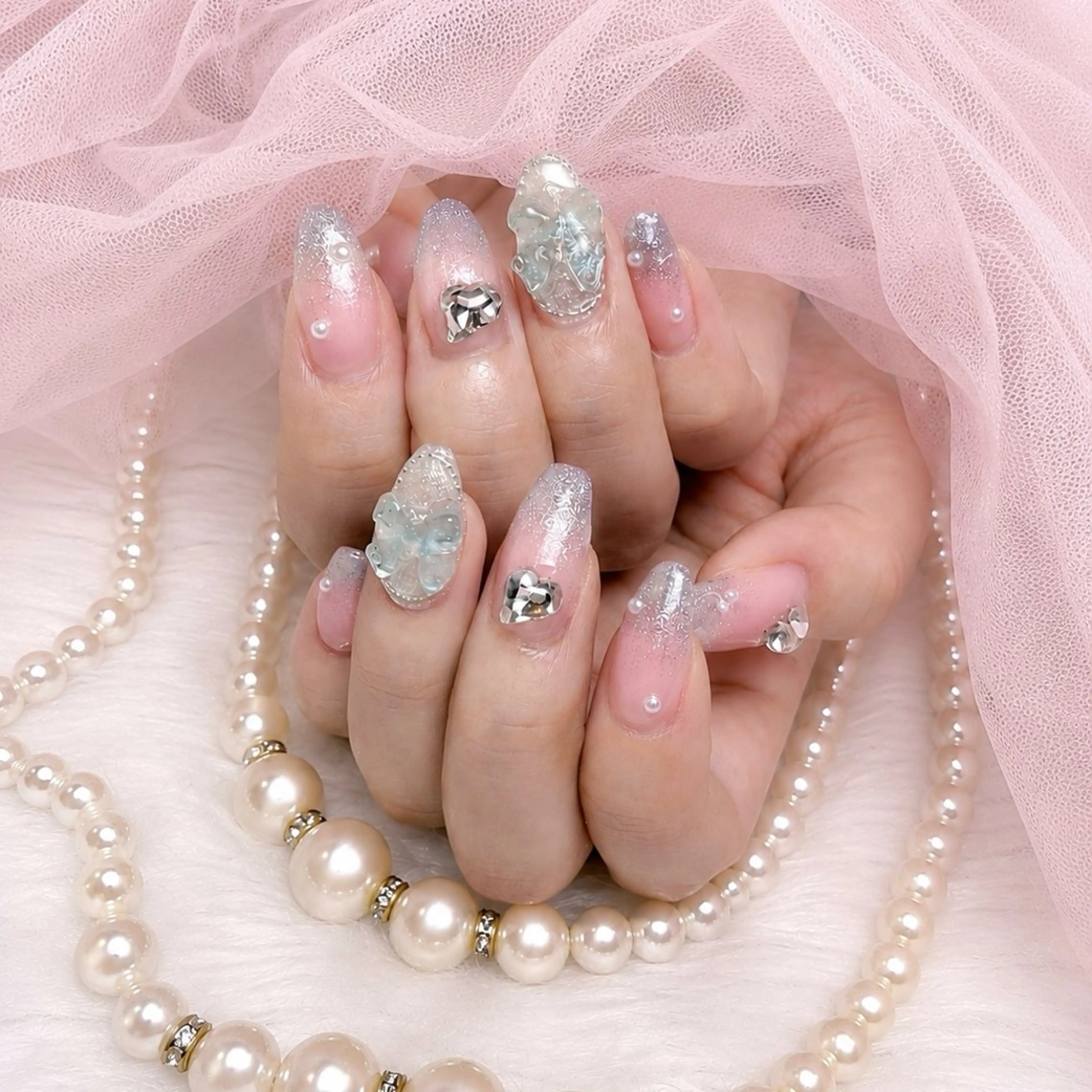 セミロング ハンドネイル Conjunim MAMI🎀✨のネイルデザイン