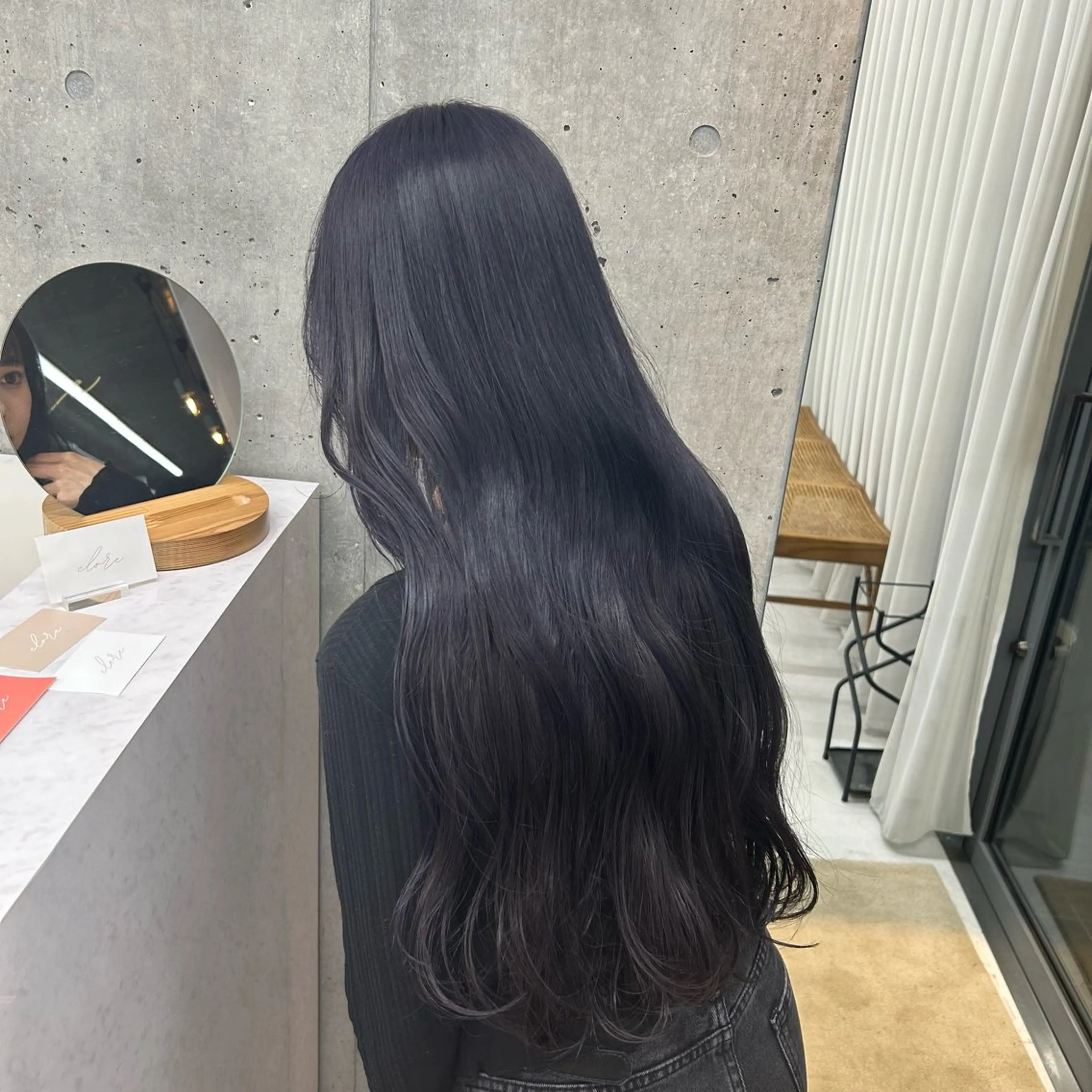 ロング カット ヘアカラー トリートメント LOE Yuuka/42🩵のヘアスタイル