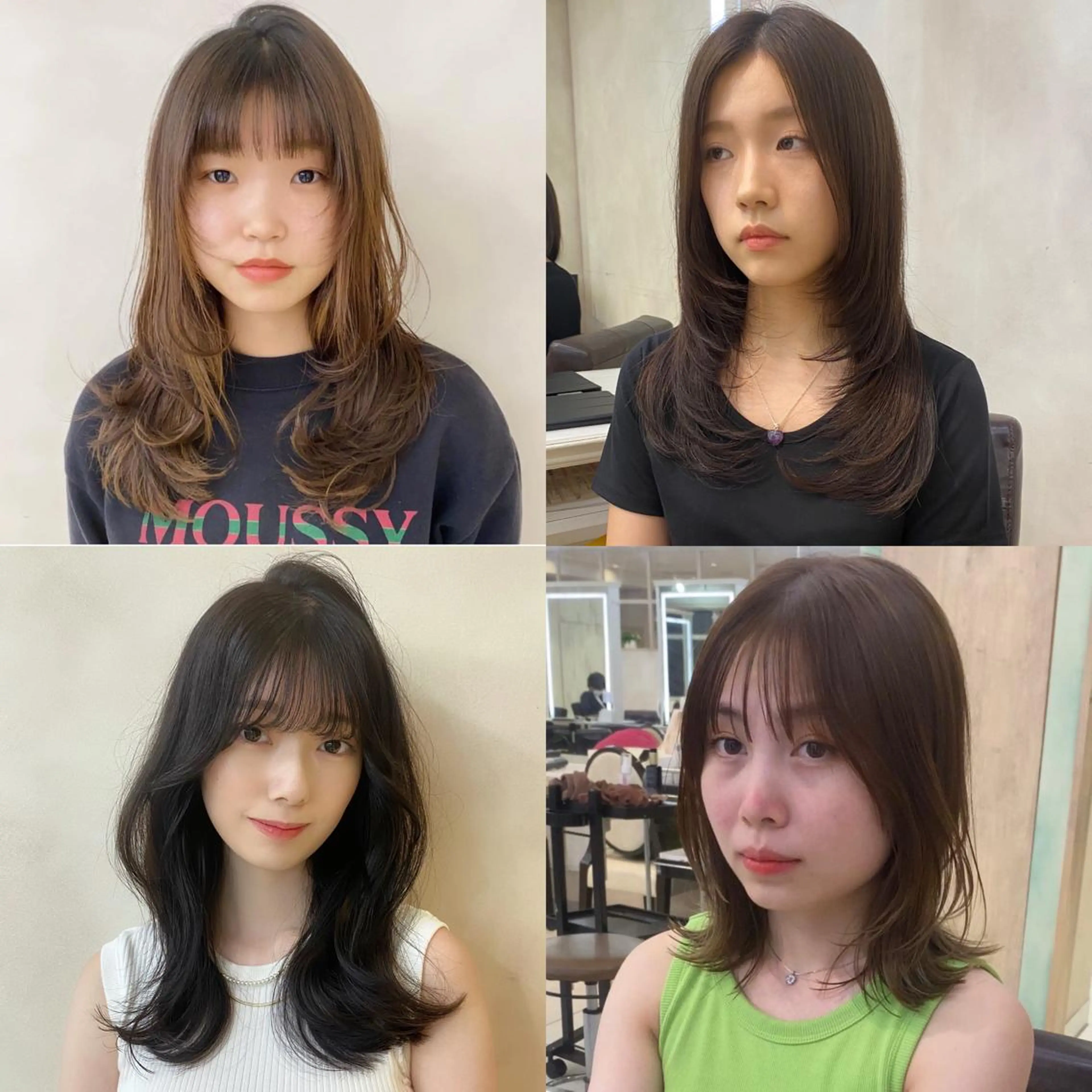 ミディアム 新宿/韓国レイヤー/ 顔まわり/メンズヘアのヘアスタイル