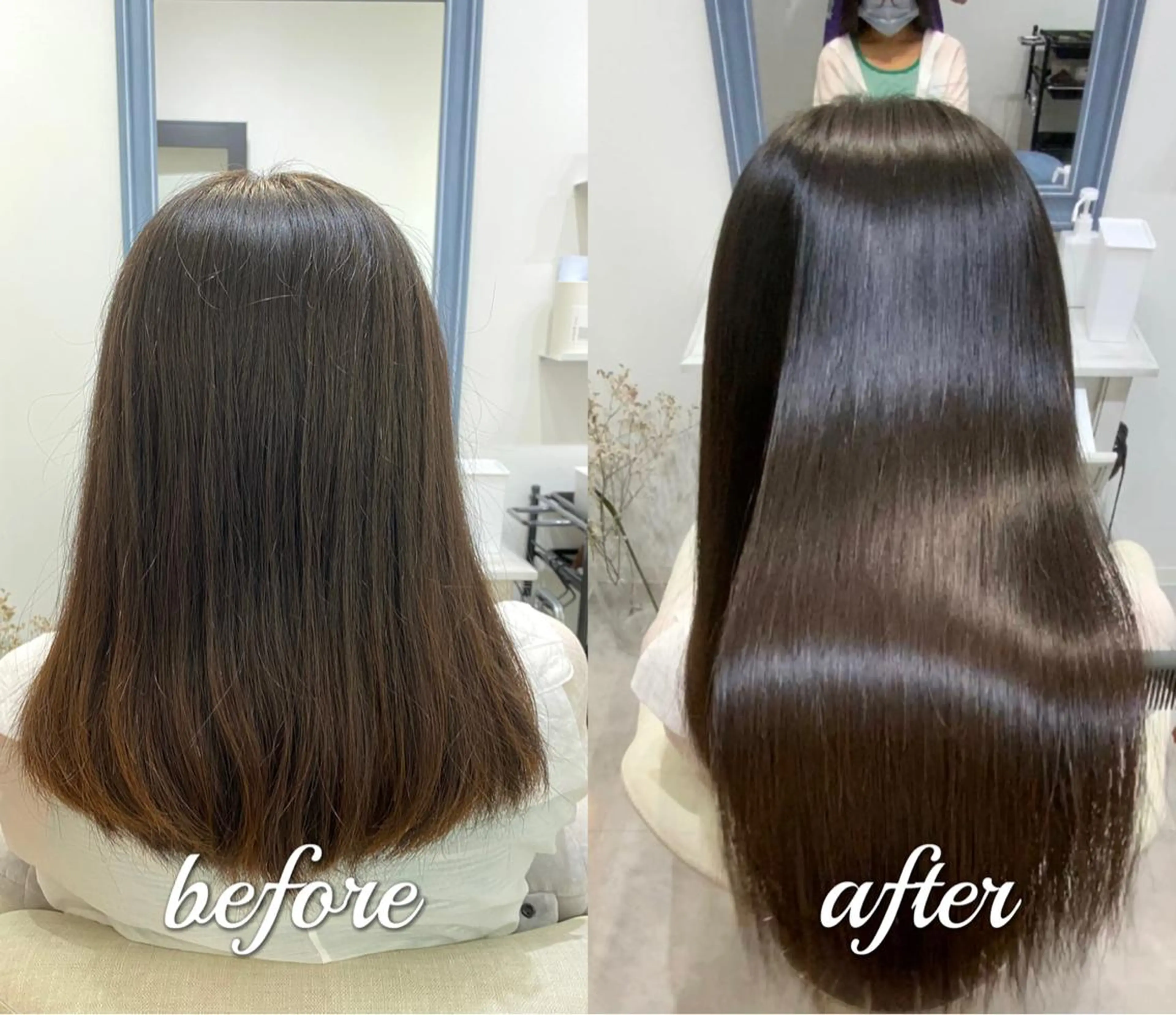 セミロング 髪質改善 トリートメント ✨髪質改善が大好評✨ 美容室lic近藤✨のヘアスタイル