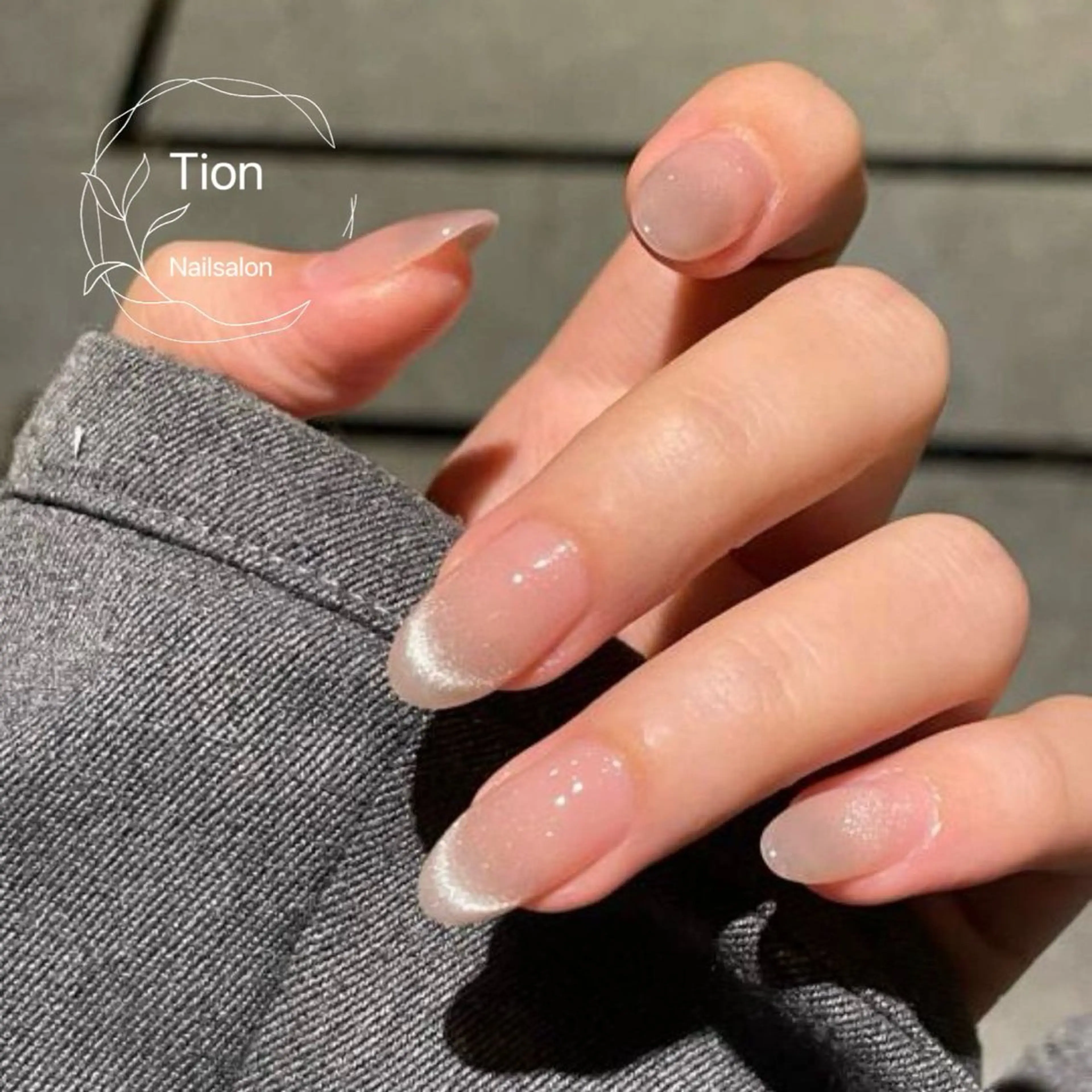 ネイル チークネイル 長さ出し フットネイル フレンチネイル ジェルネイル Nailsalon Tion武蔵小杉店のネイルデザイン