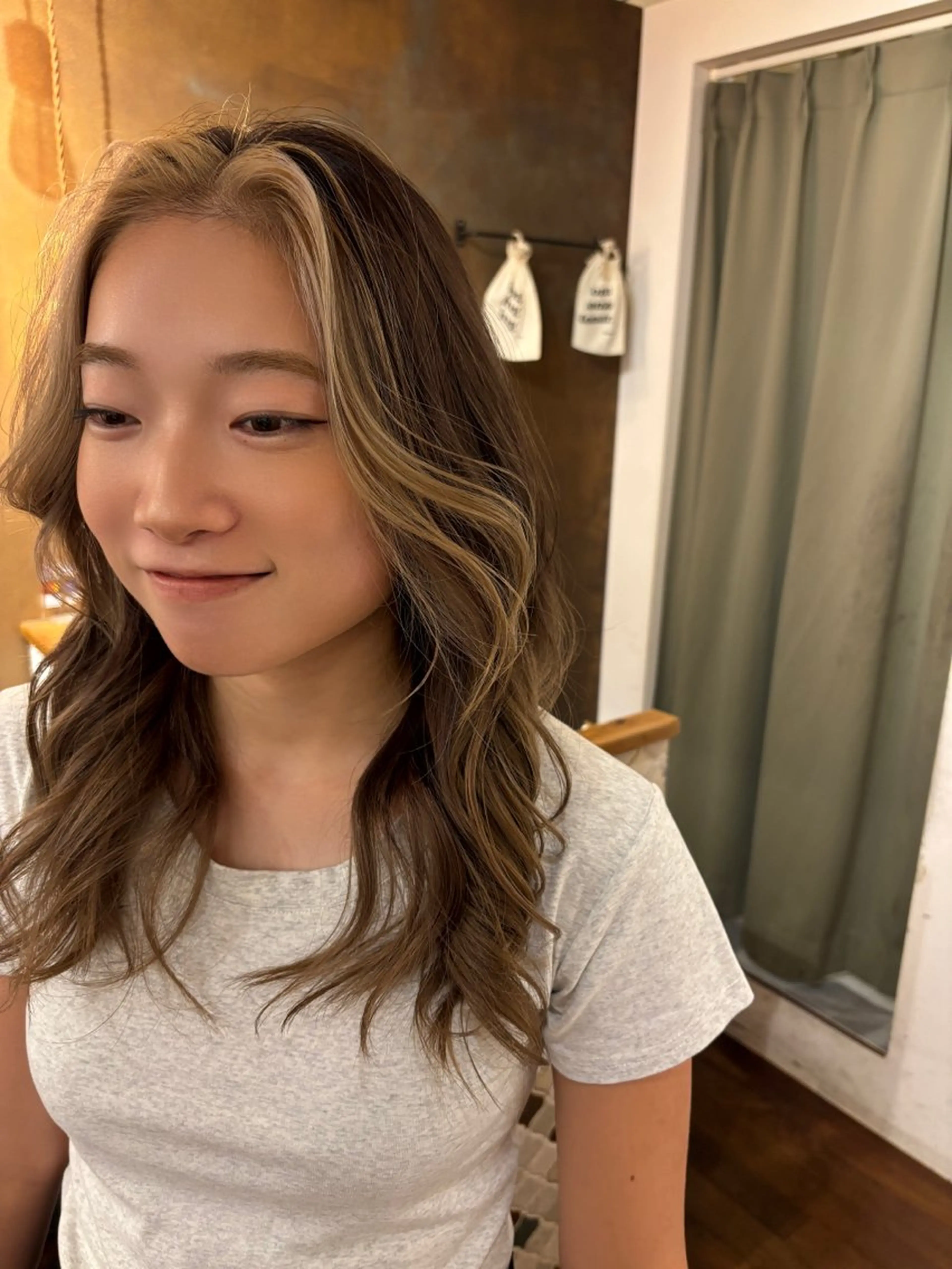 ロング ミストバング ヘアカラー パーマ/ボブ/レイ ヤー💫SUZUKAのヘアスタイル