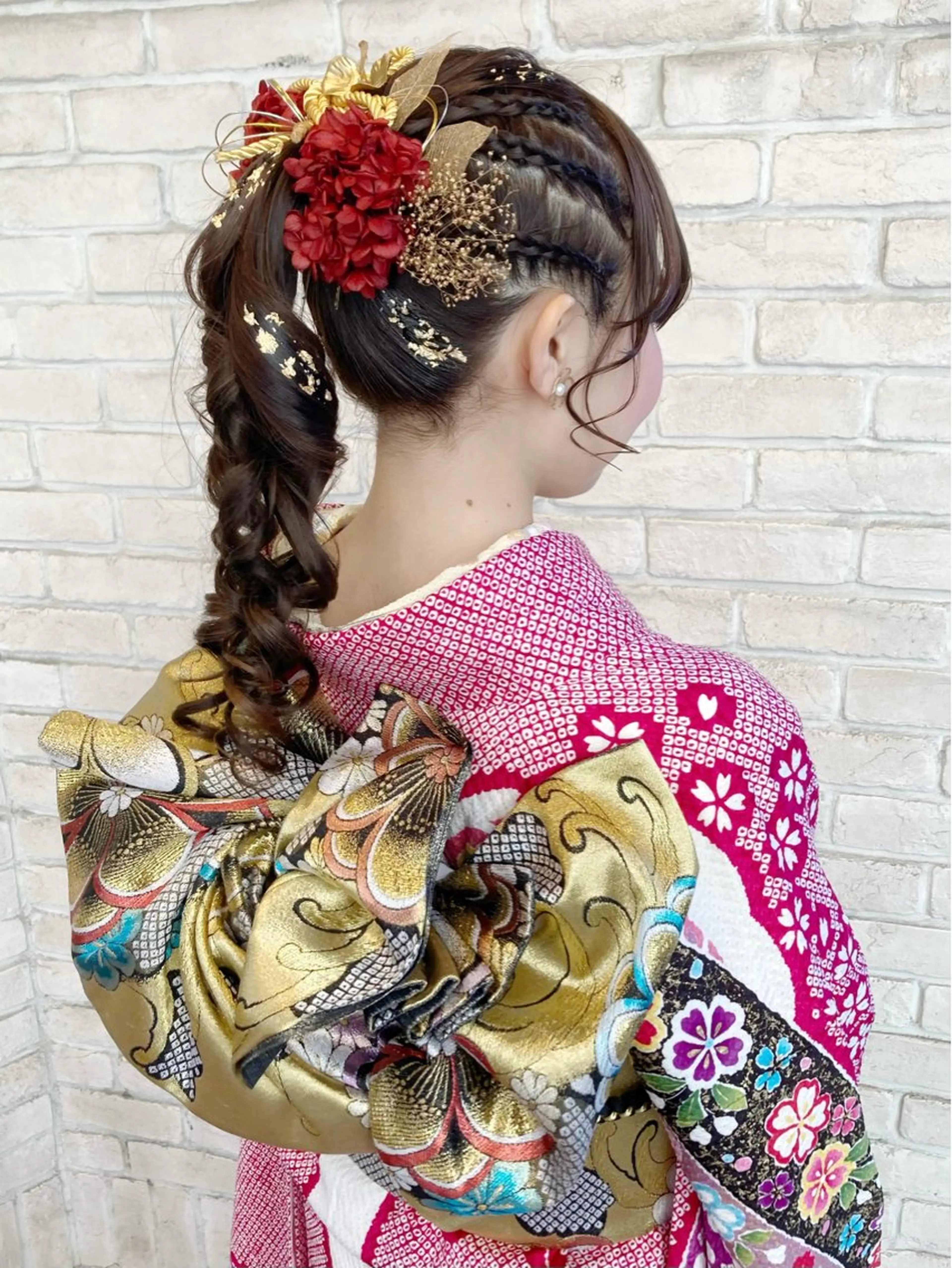 ヘアアレンジ あやかショート 白髪ぼかしのヘアスタイル