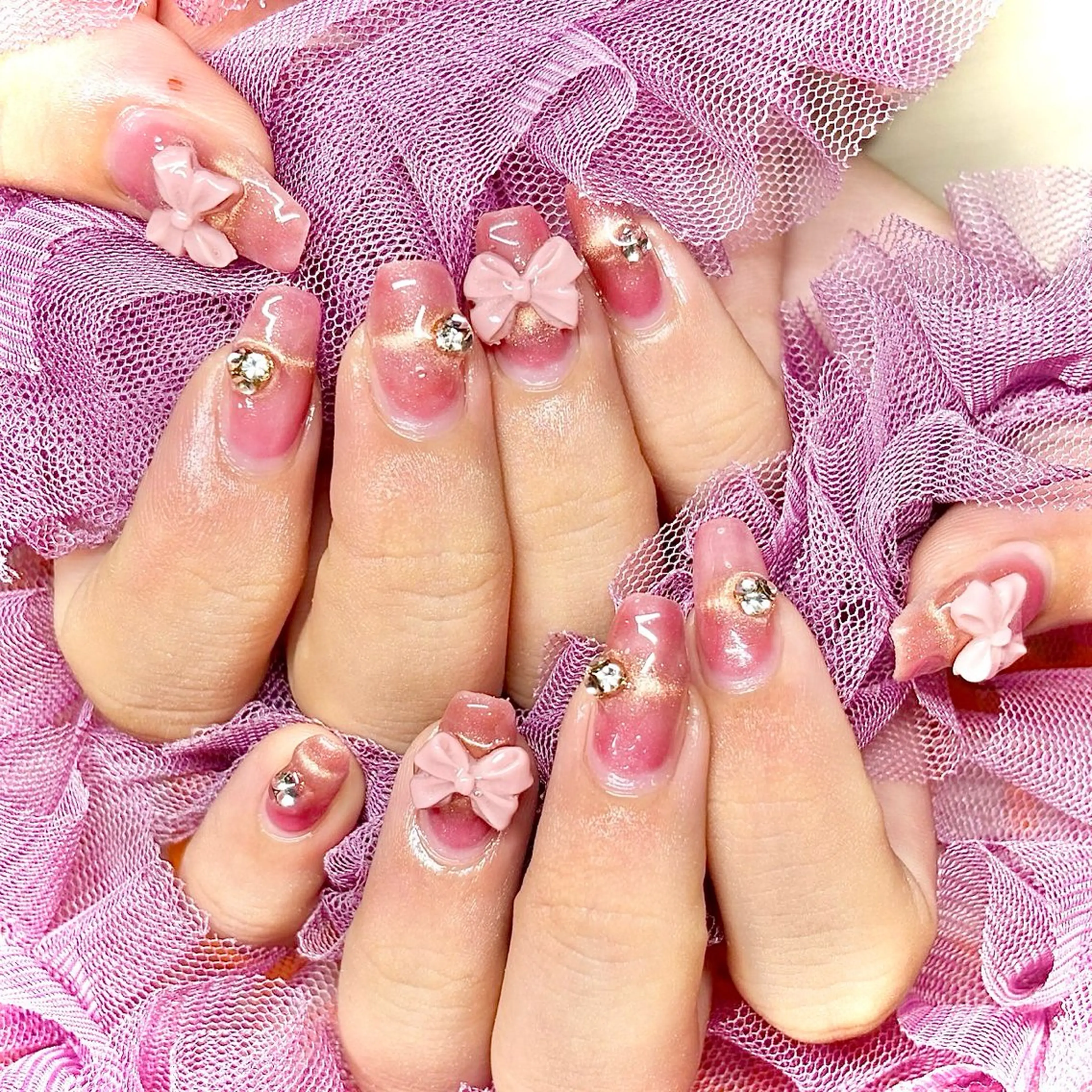 ネイル 韓国ネイル マグネットネイル 夏ネイル ワンホンネイル miminon 自宅ネイルサロンのネイルデザイン