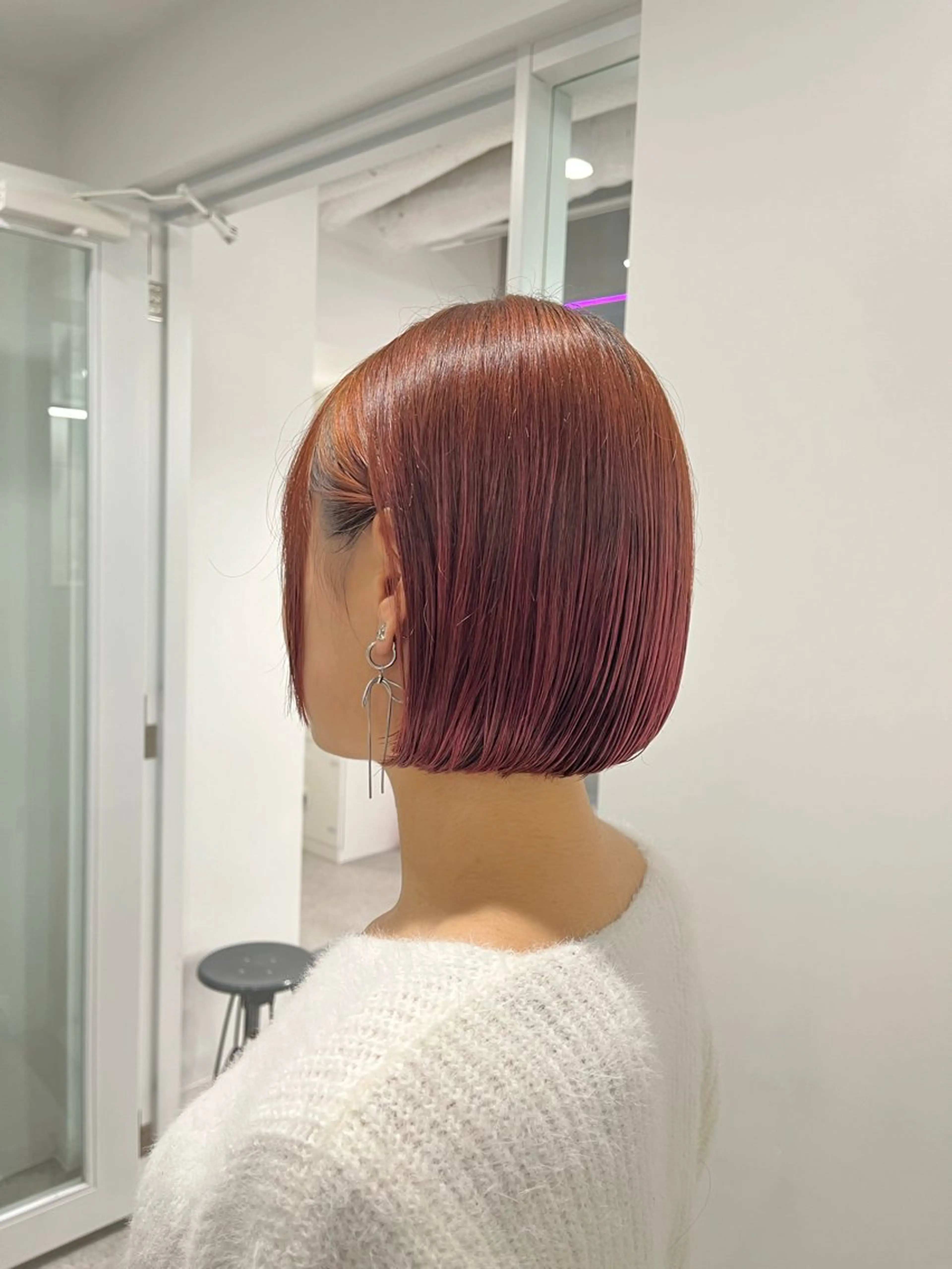 ショート 縮毛矯正/ハイトーン /パーマ/せき🧸のヘアスタイル