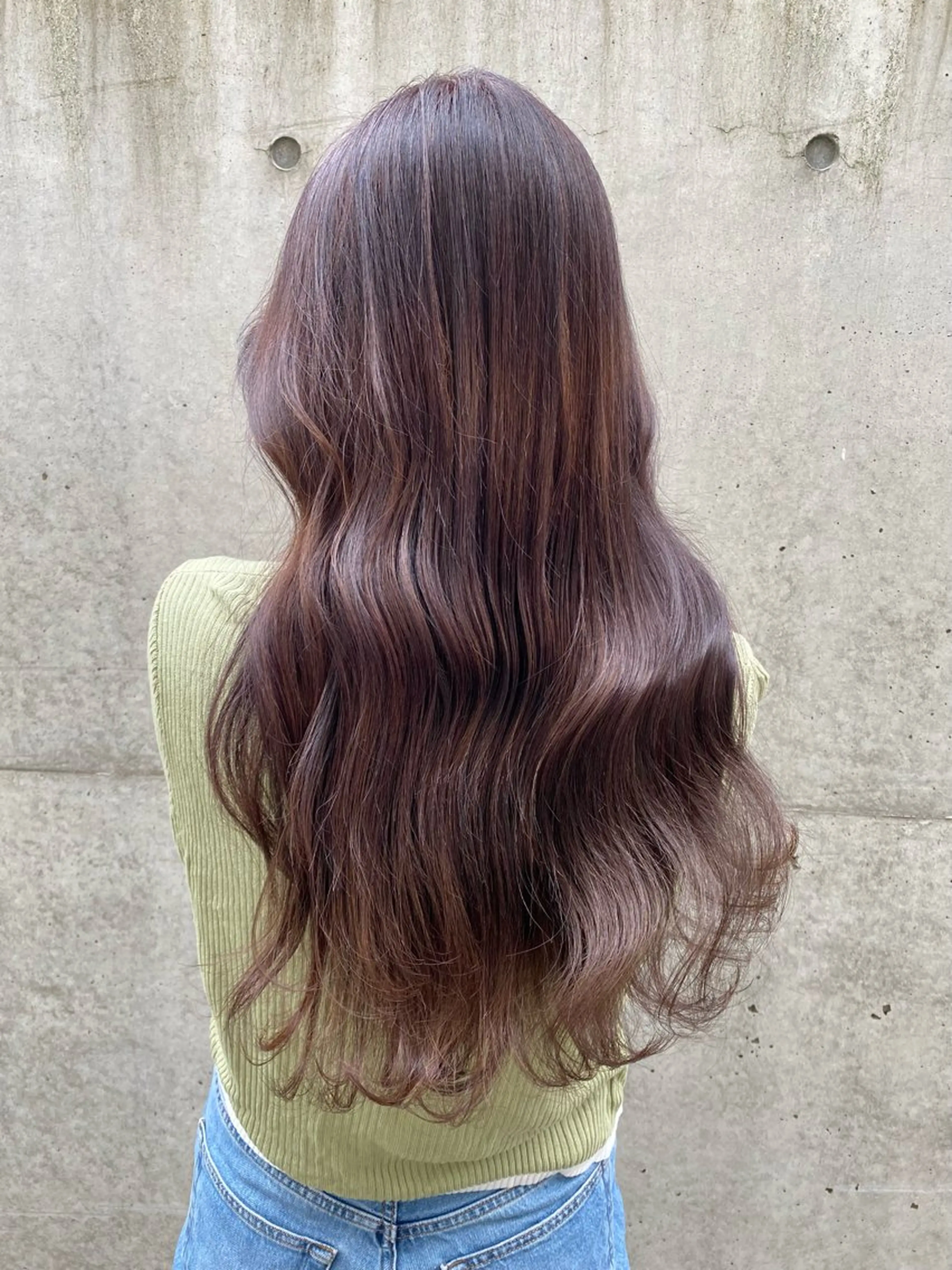 ロング カラー カット ヘアカラー 縮毛矯正 トリートメント レイヤーカット /透明感カラー西田のヘアスタイル